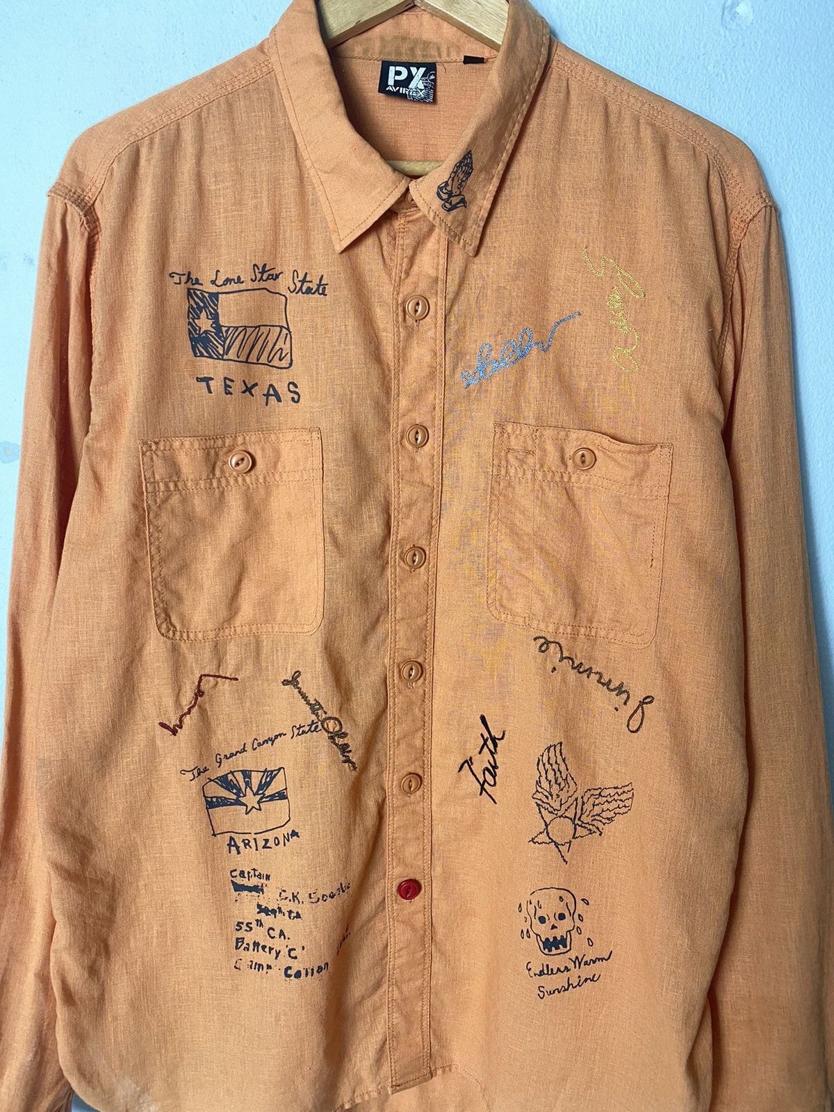 Avirex × Vintage Vintage Avirex Rare Design Shirt Size US L / EU 52-54 / 3 - 2 Thumbnail