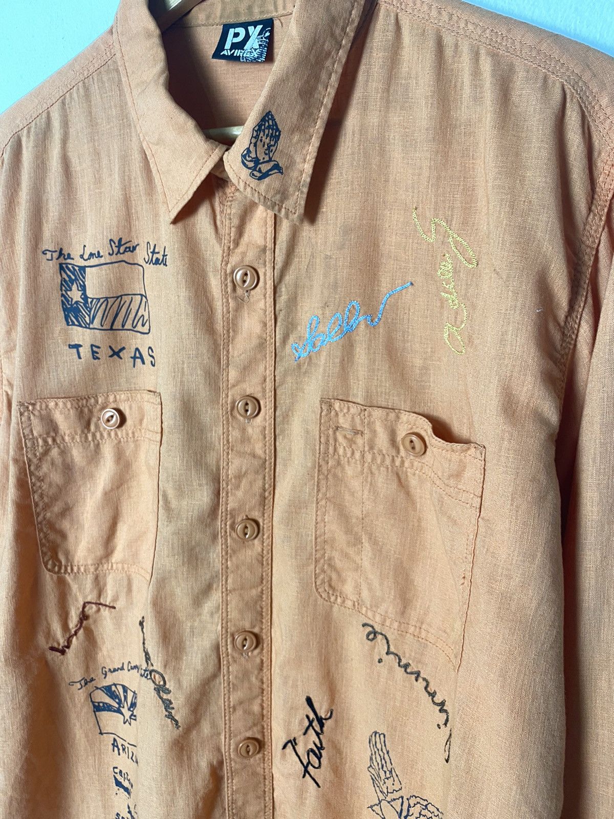 Avirex × Vintage Vintage Avirex Rare Design Shirt Size US L / EU 52-54 / 3 - 4 Thumbnail