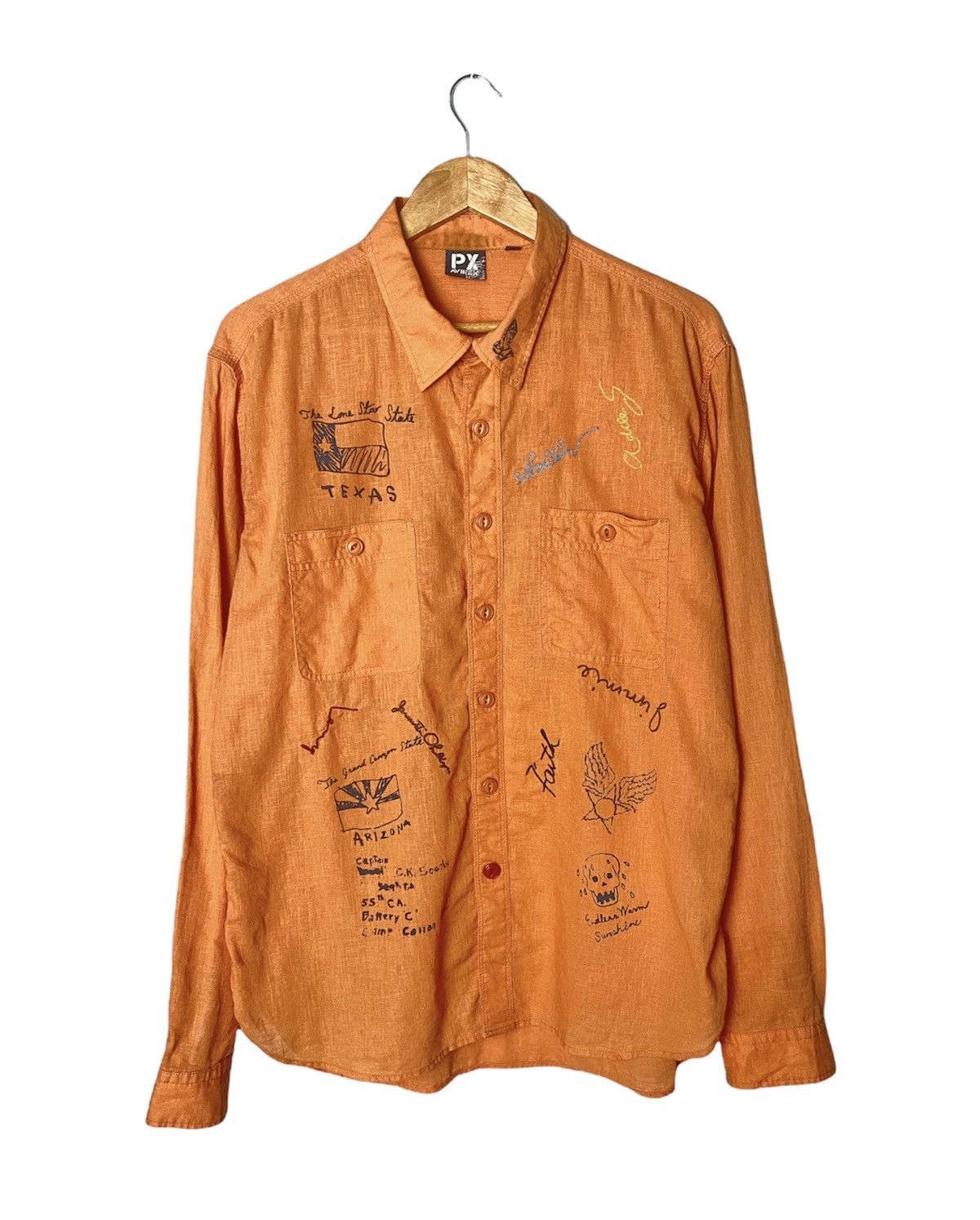 Avirex × Vintage Vintage Avirex Rare Design Shirt Size US L / EU 52-54 / 3 - 1 Thumbnail