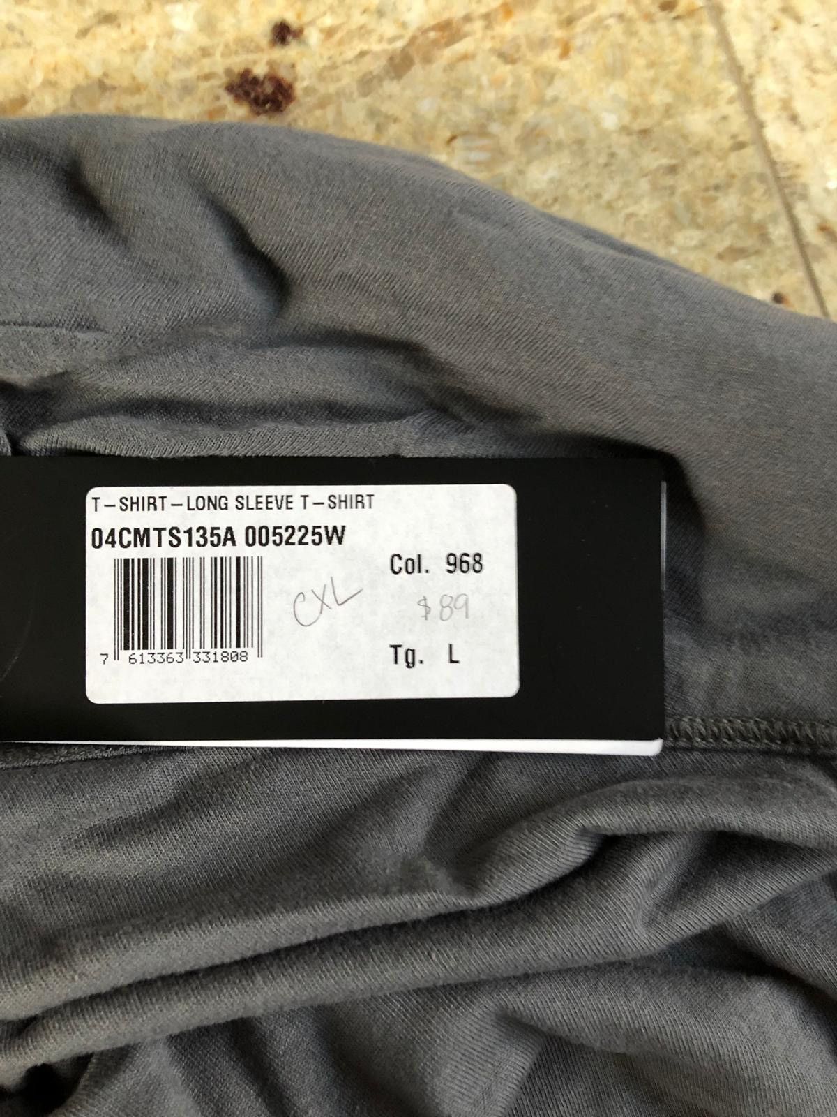 C.P. Company Grey LS Logo on Sleeve Tee Size US L / EU 52-54 / 3 - 6 Thumbnail