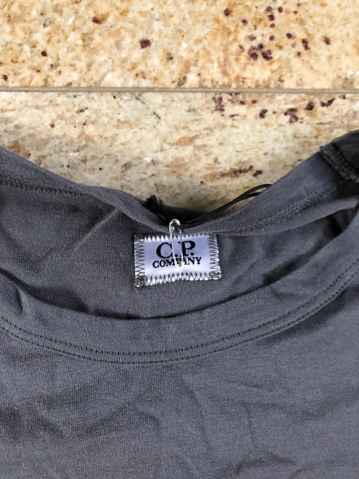 C.P. Company Grey LS Logo on Sleeve Tee Size US L / EU 52-54 / 3 - 7 Thumbnail