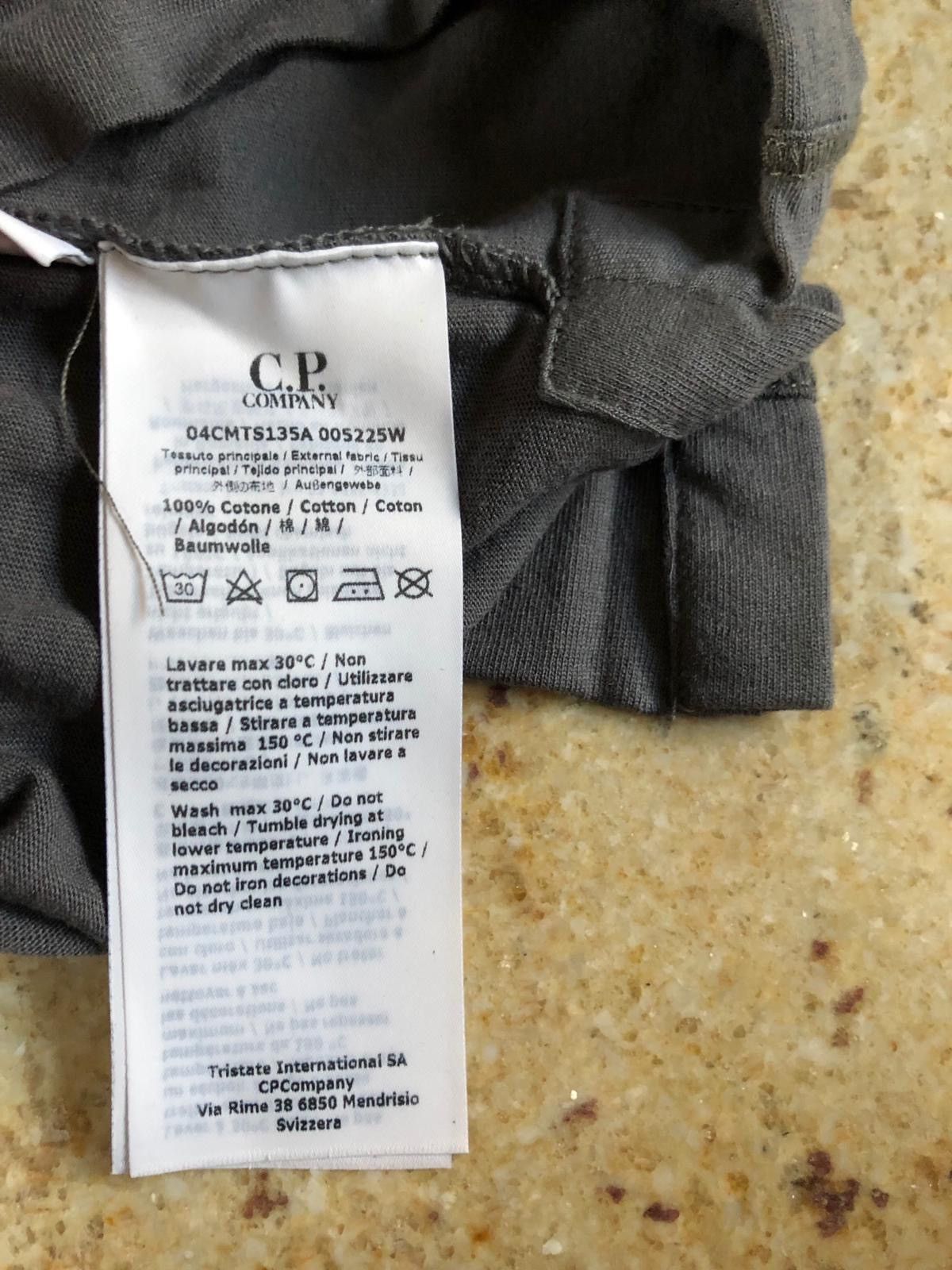 C.P. Company Grey LS Logo on Sleeve Tee Size US L / EU 52-54 / 3 - 9 Thumbnail