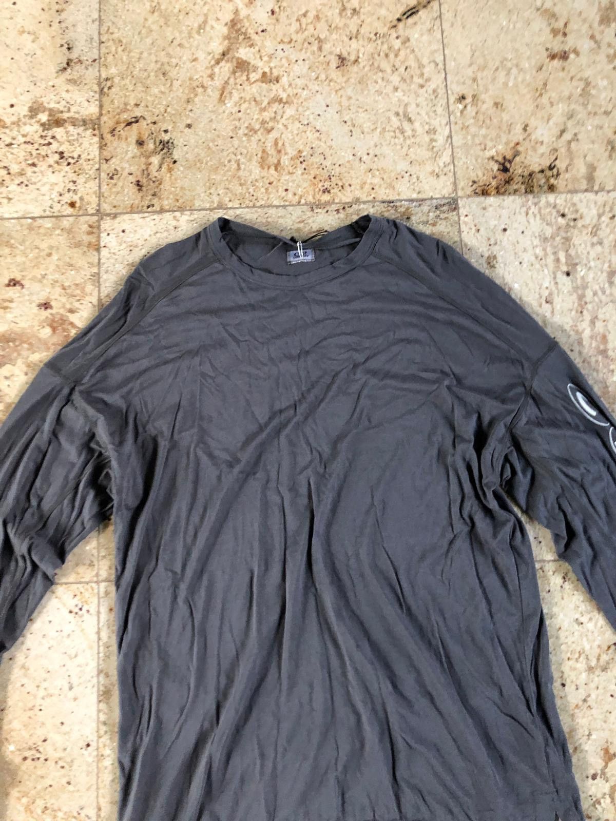 C.P. Company Grey LS Logo on Sleeve Tee Size US L / EU 52-54 / 3 - 4 Thumbnail