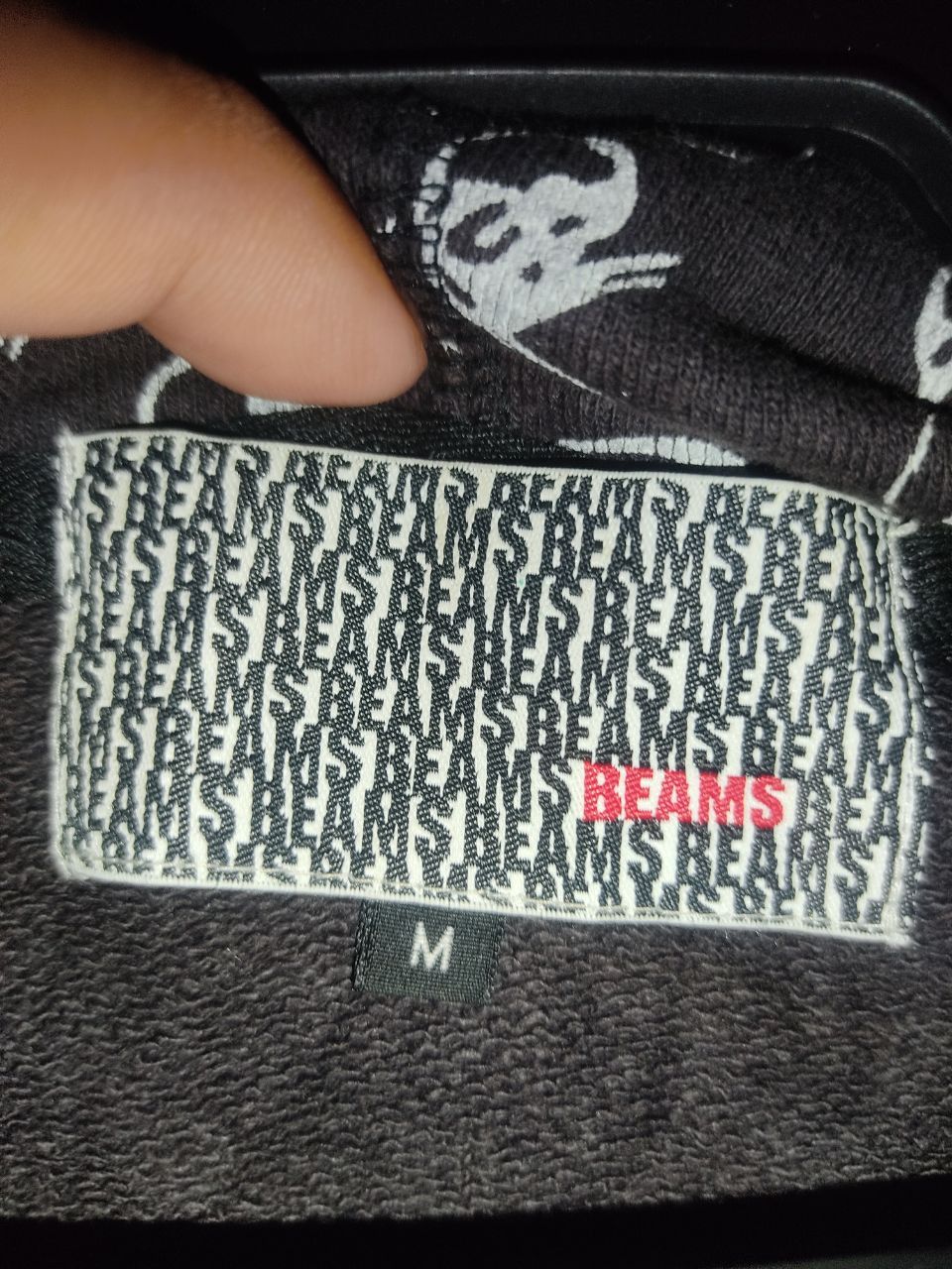 Beams Plus Fullprint Skull Black Beams Hoodie Size US M / EU 48-50 / 2 - 5 Thumbnail
