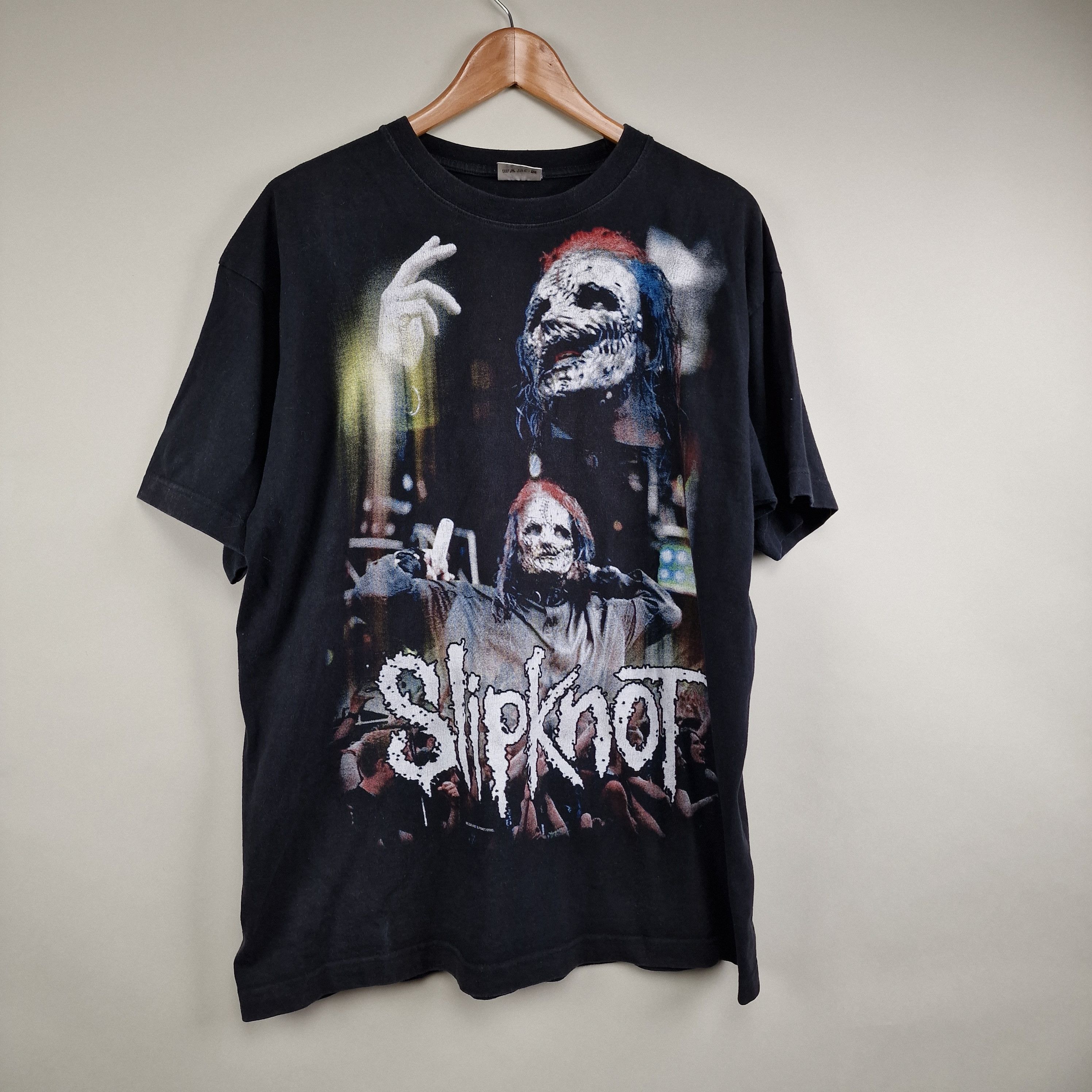 image of Band Tees x Slipknot 2005 Slipknot Vintage T Shirt XL in Black, Men's