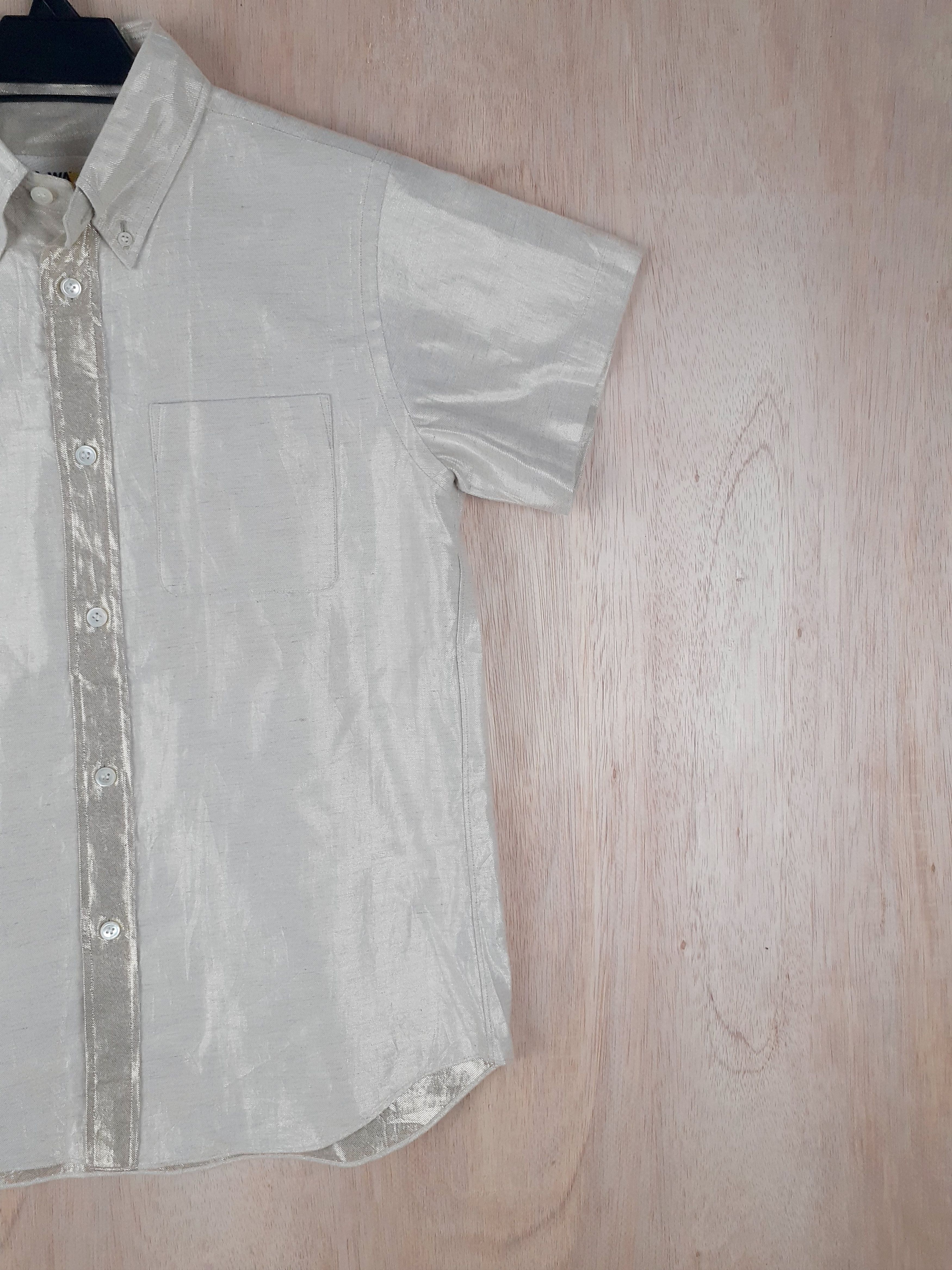 Comme des Garcons Junya Watanabe Comme Des Garcon cream/yellow shirt #3099DLL Size M / US 6-8 / IT 42-44 - 4 Thumbnail