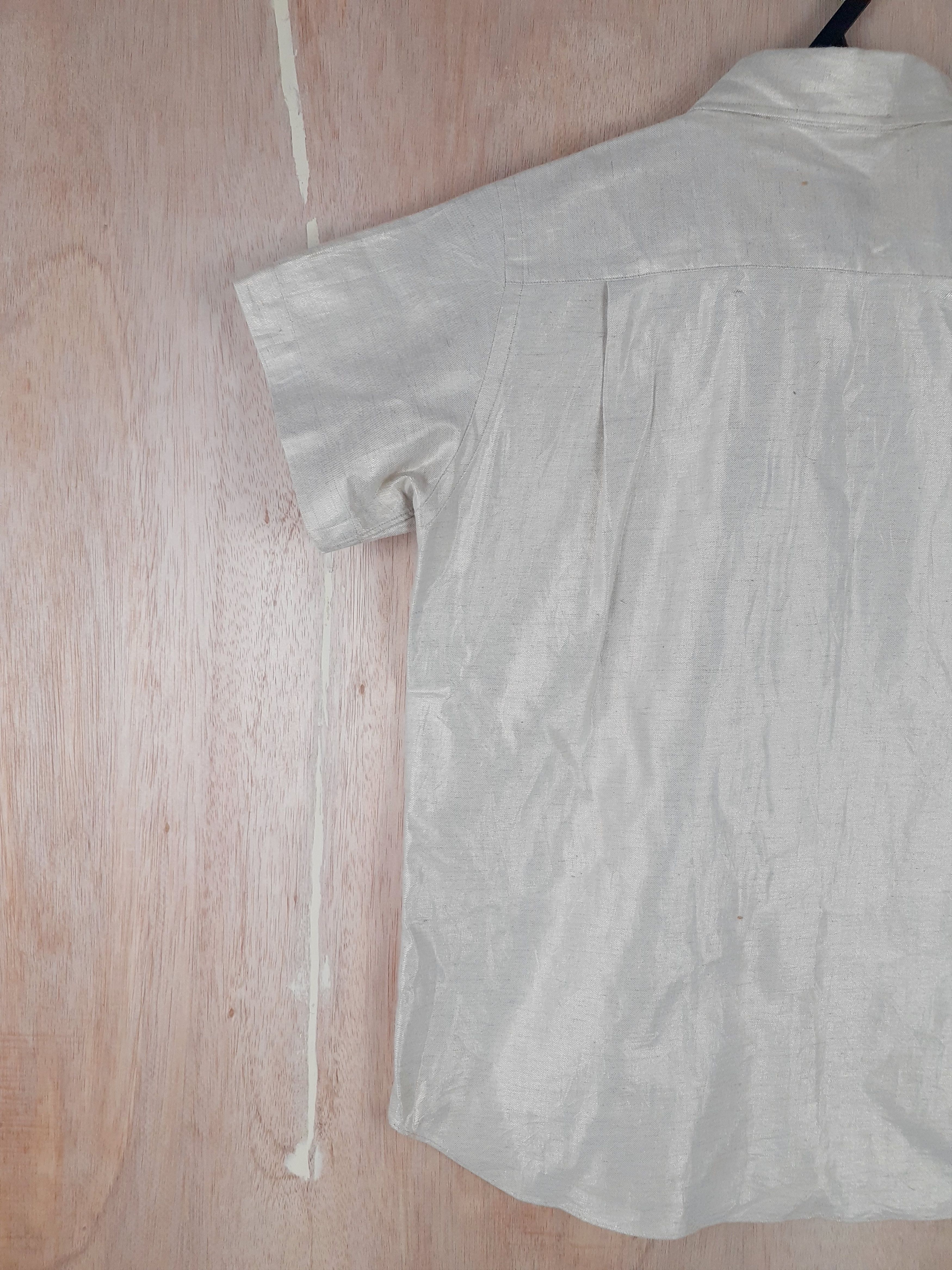 Comme des Garcons Junya Watanabe Comme Des Garcon cream/yellow shirt #3099DLL Size M / US 6-8 / IT 42-44 - 6 Thumbnail
