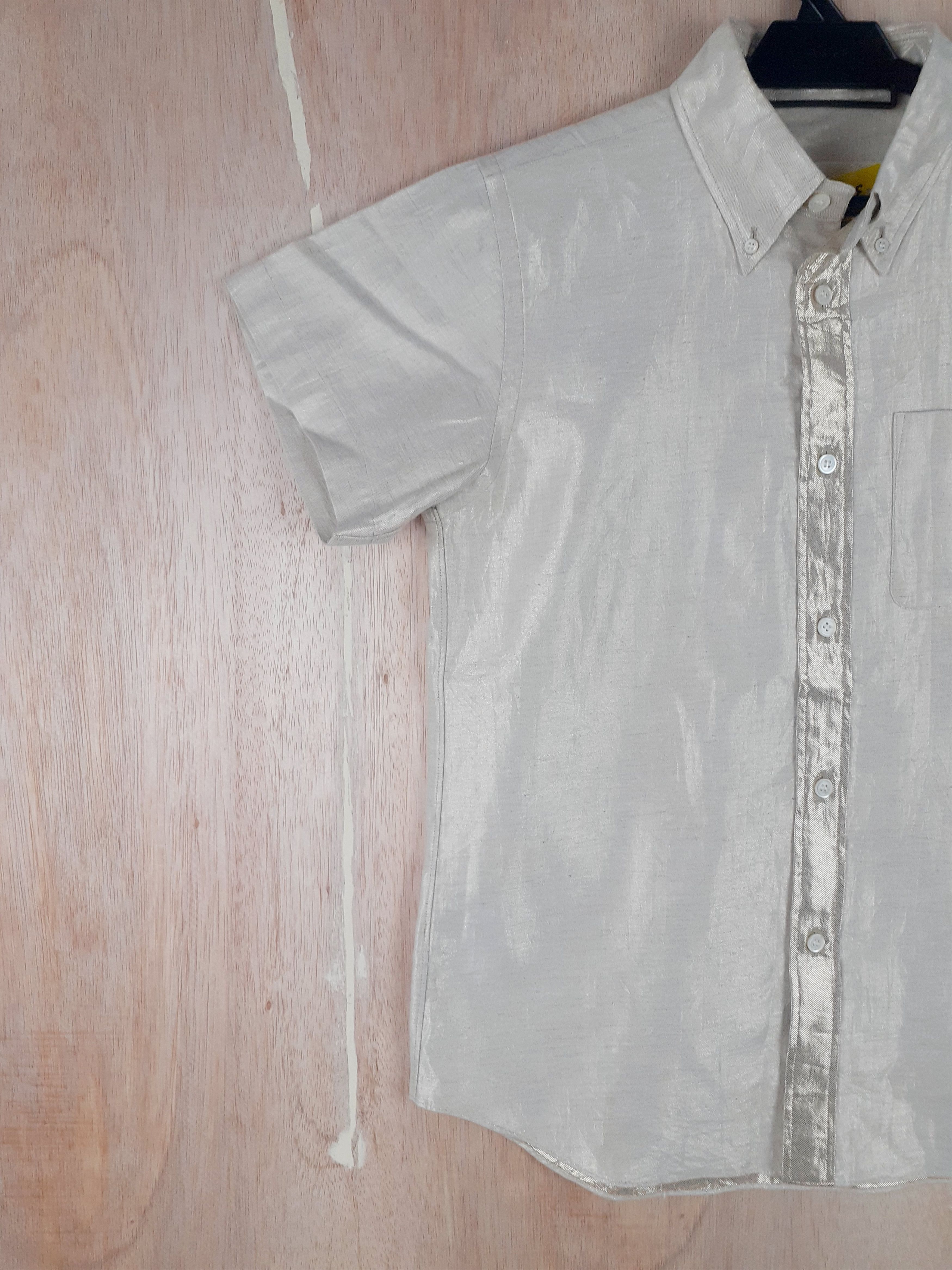 Comme des Garcons Junya Watanabe Comme Des Garcon cream/yellow shirt #3099DLL Size M / US 6-8 / IT 42-44 - 3 Thumbnail