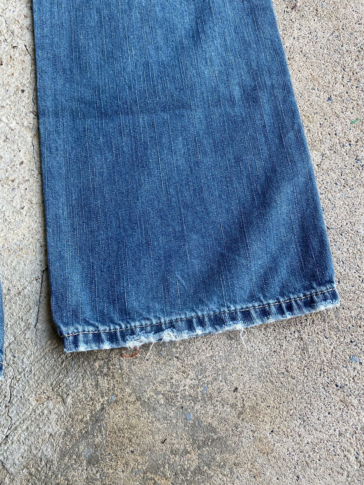 DKNY × Vintage Vintage Y2K Crazy DKNY Baggy Loose Faded Jeans Size US 36 / EU 52 - 10 Thumbnail