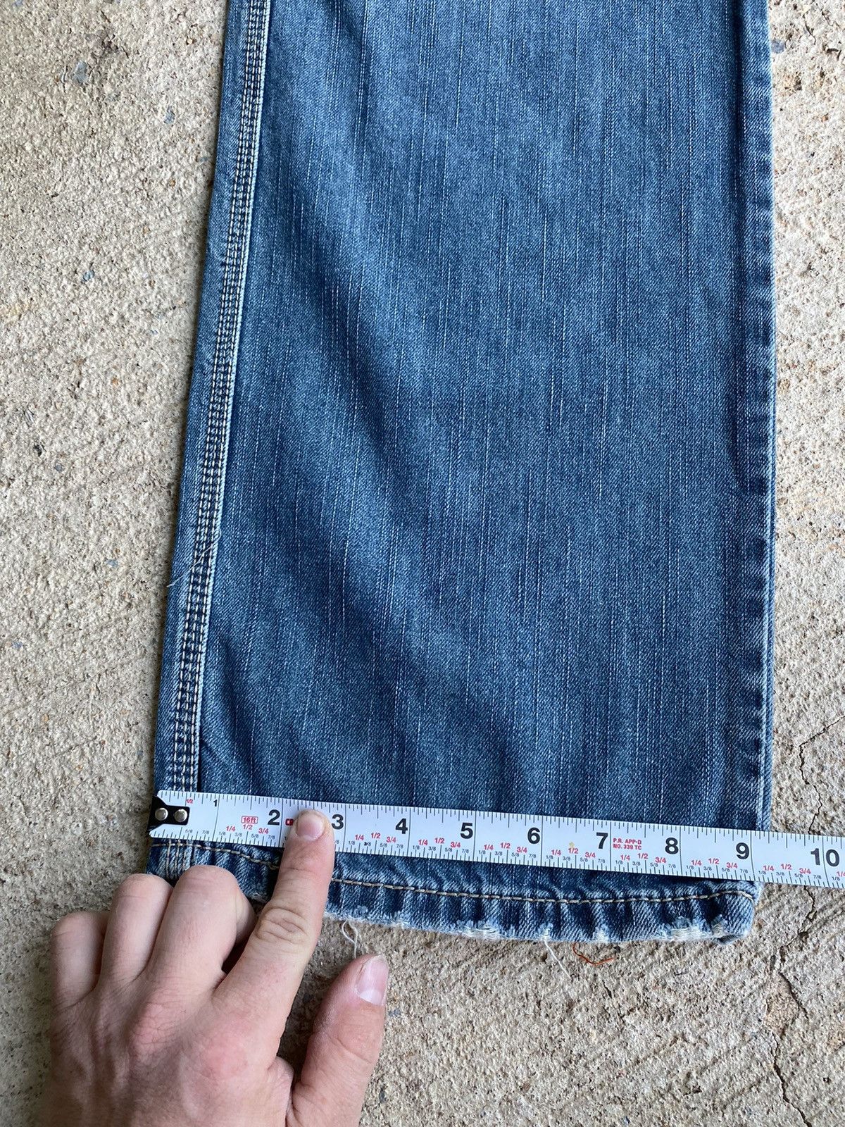 DKNY × Vintage Vintage Y2K Crazy DKNY Baggy Loose Faded Jeans Size US 36 / EU 52 - 15 Thumbnail