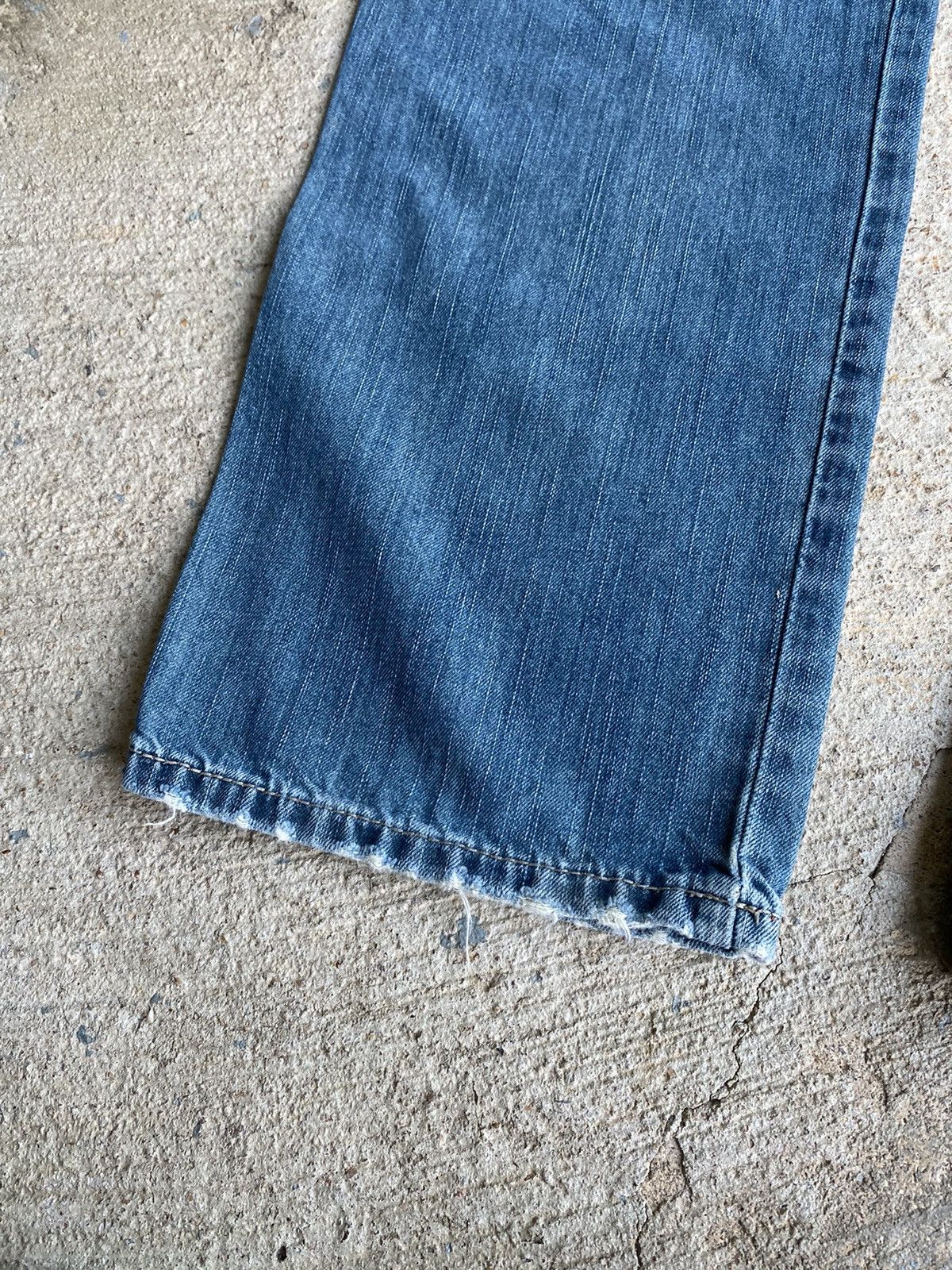 DKNY × Vintage Vintage Y2K Crazy DKNY Baggy Loose Faded Jeans Size US 36 / EU 52 - 11 Thumbnail