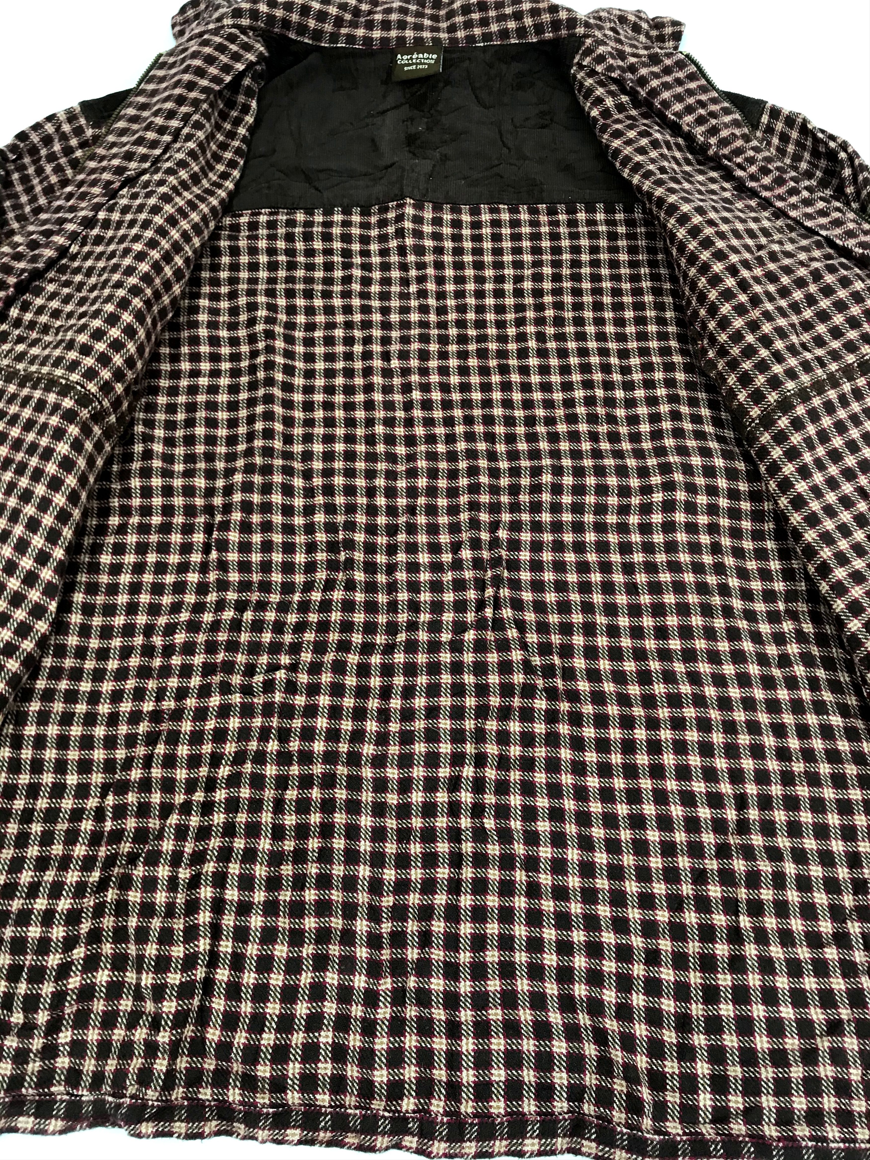 Designer Vintage Agreable Collection Flannel Style Jacket Square Size US L / EU 52-54 / 3 - 5 Thumbnail