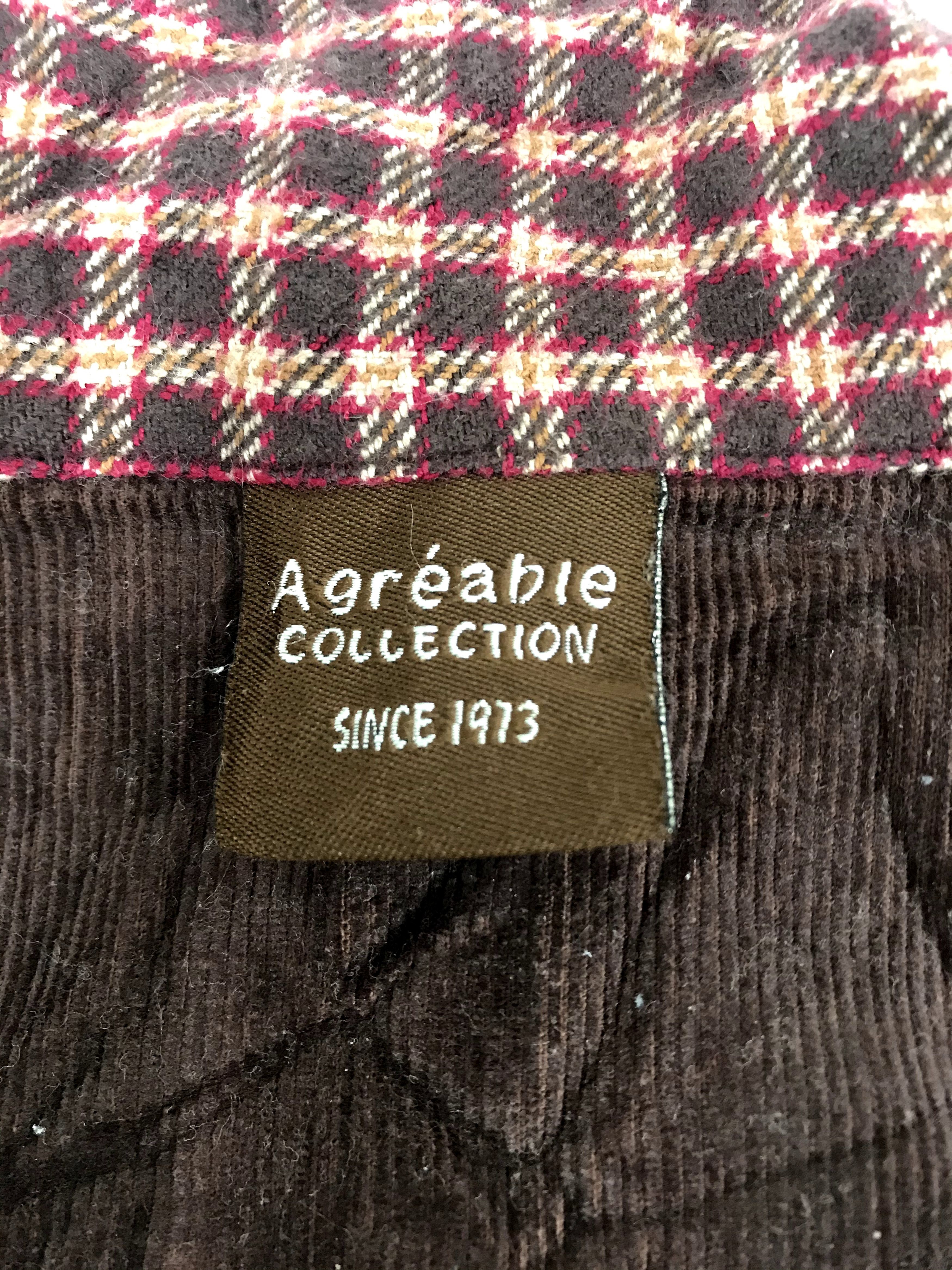 Designer Vintage Agreable Collection Flannel Style Jacket Square Size US L / EU 52-54 / 3 - 6 Thumbnail