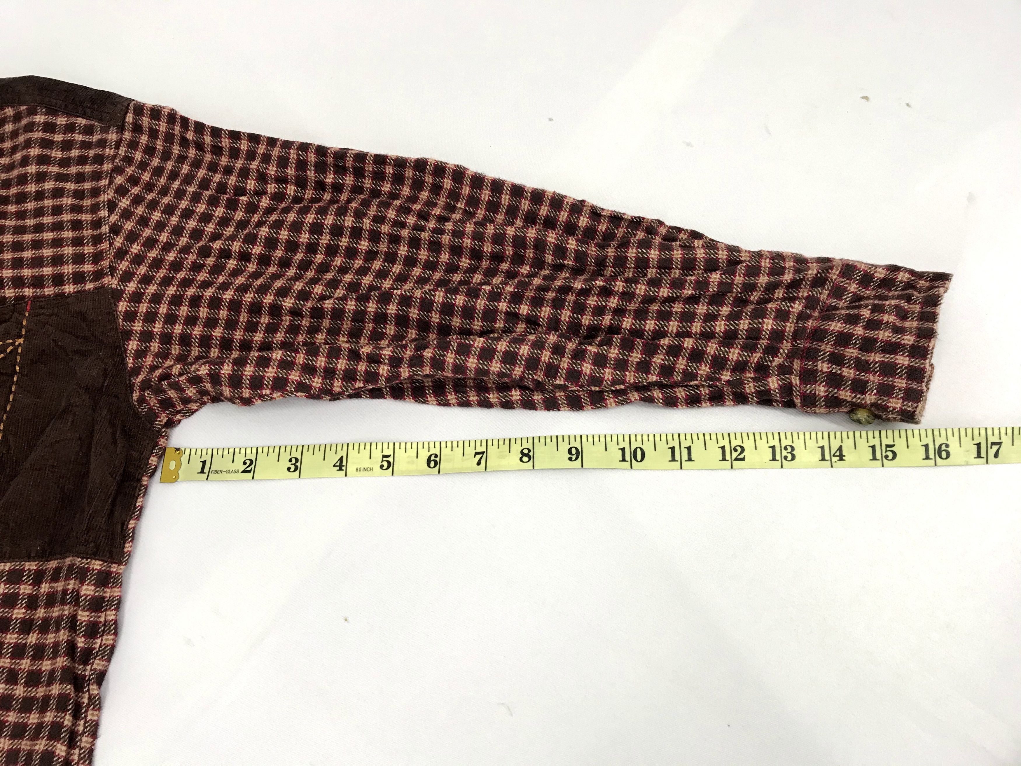 Designer Vintage Agreable Collection Flannel Style Jacket Square Size US L / EU 52-54 / 3 - 13 Thumbnail