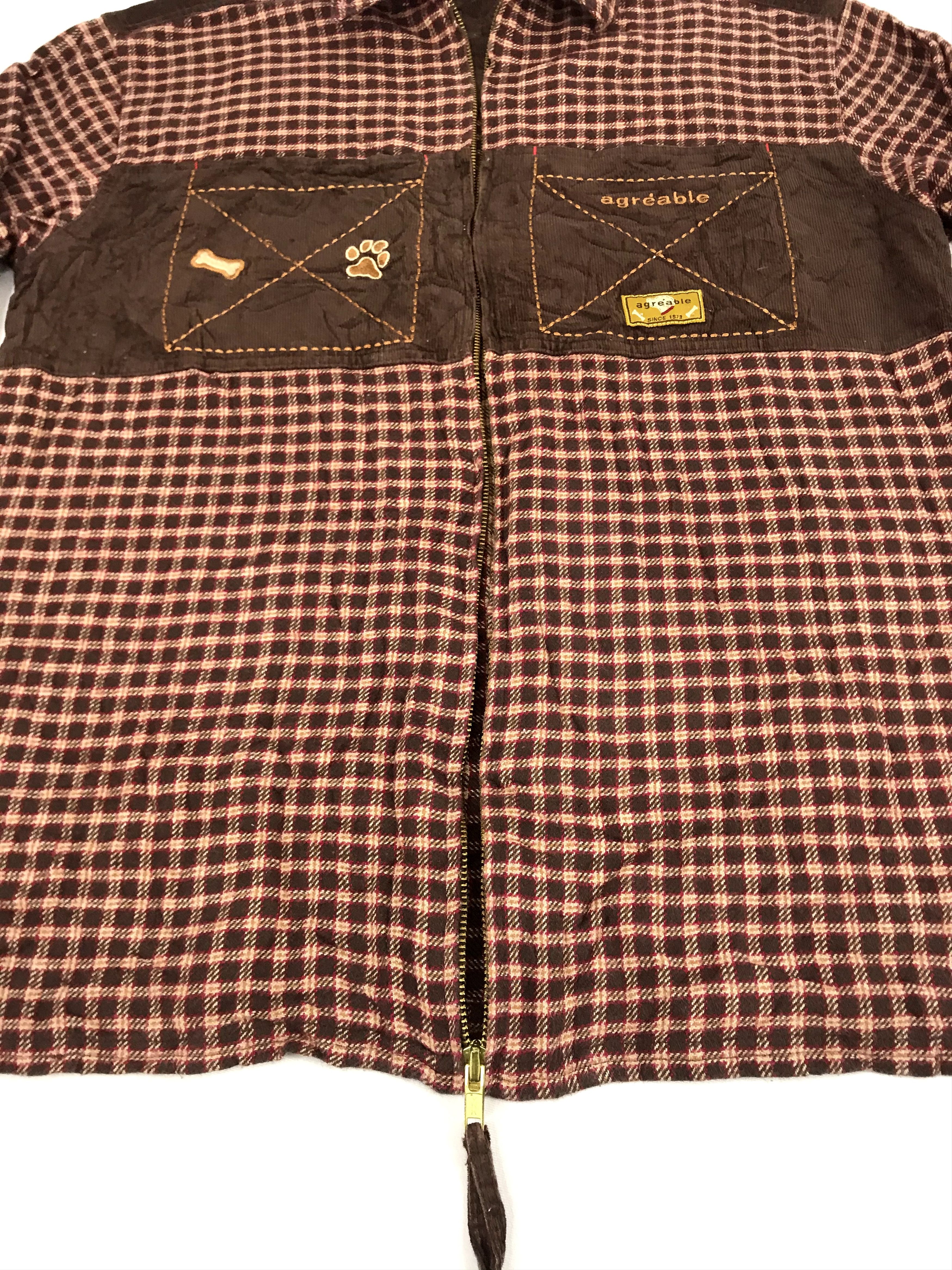 Designer Vintage Agreable Collection Flannel Style Jacket Square Size US L / EU 52-54 / 3 - 4 Thumbnail