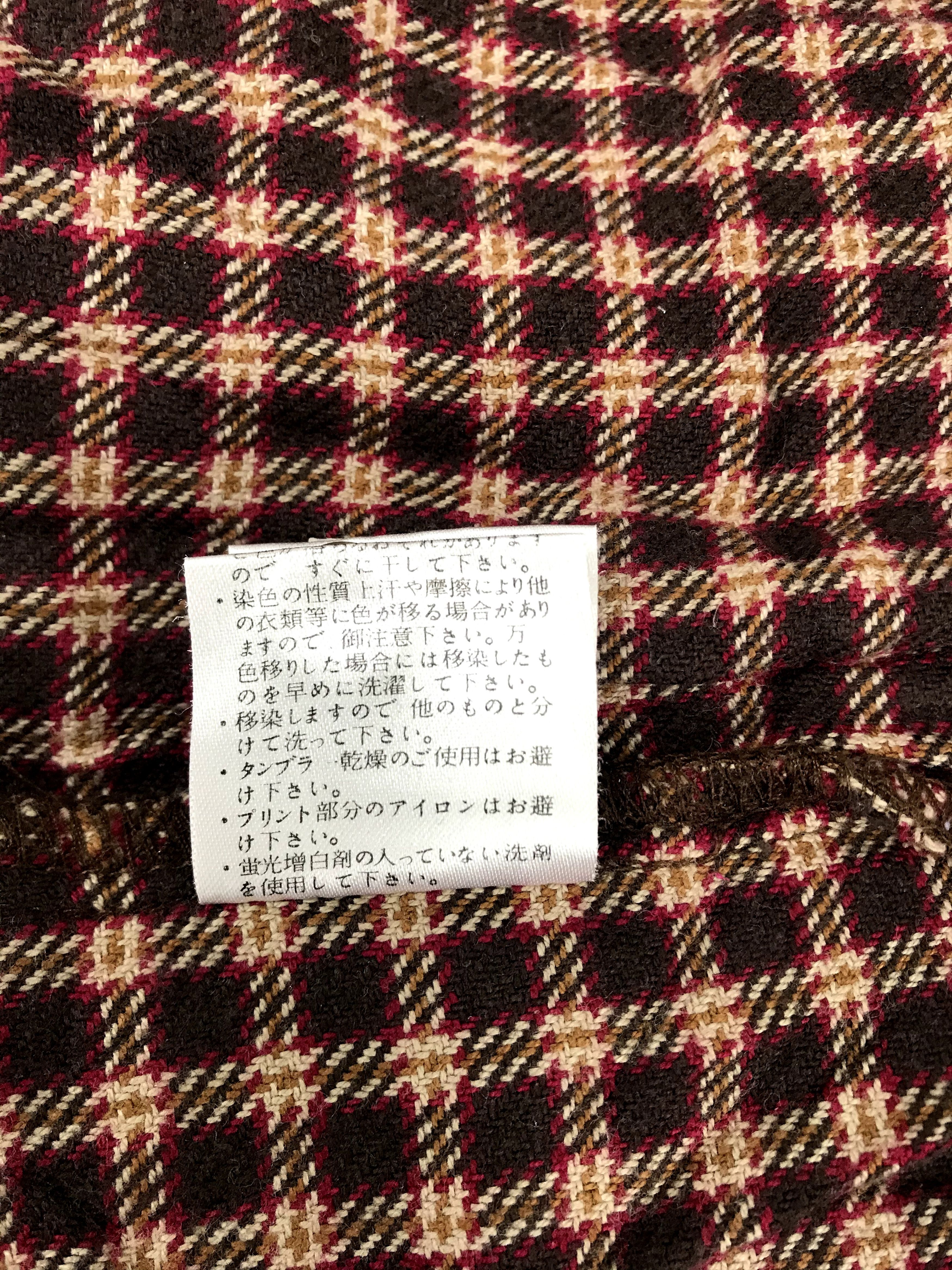 Designer Vintage Agreable Collection Flannel Style Jacket Square Size US L / EU 52-54 / 3 - 10 Thumbnail
