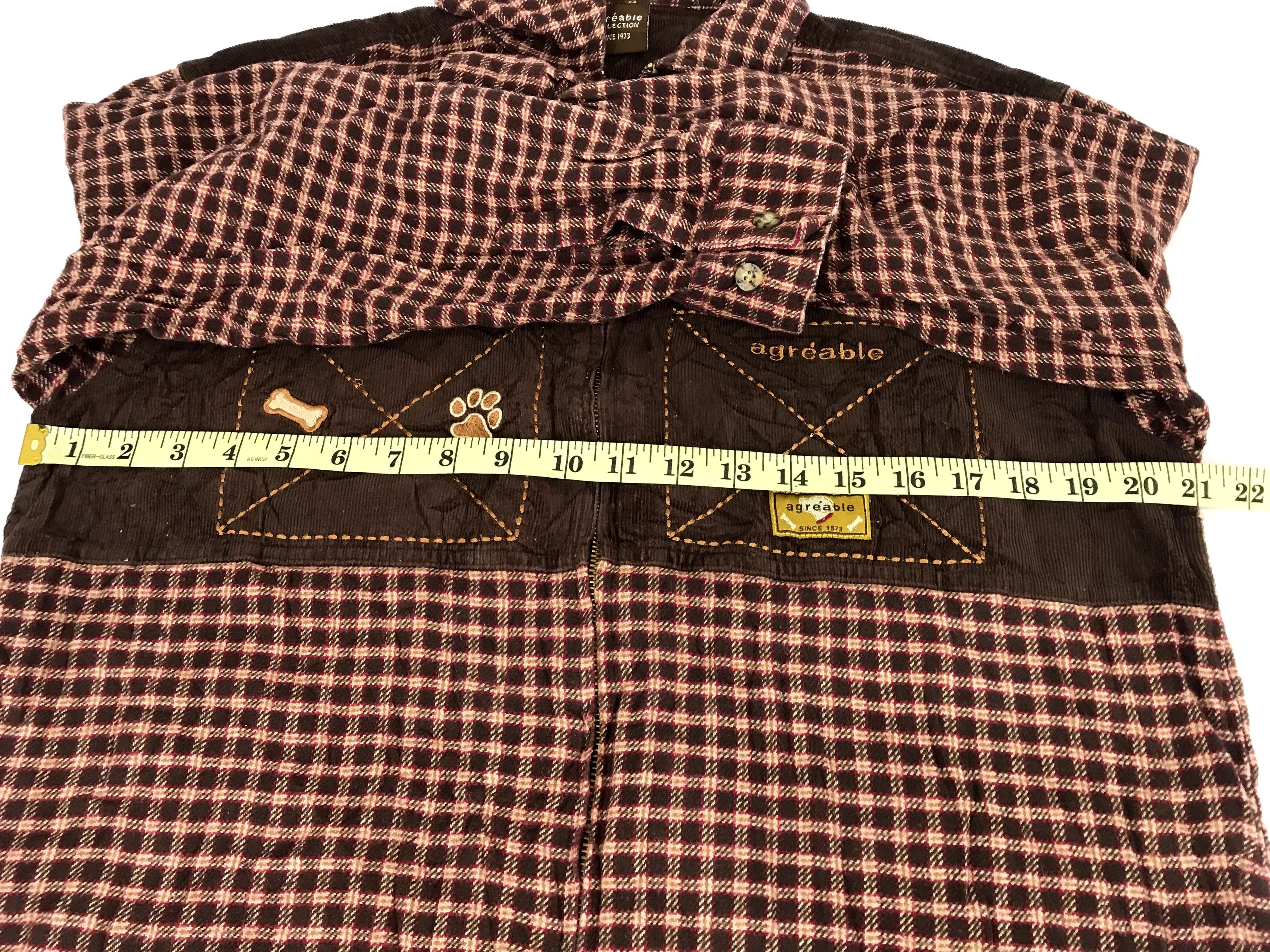 Designer Vintage Agreable Collection Flannel Style Jacket Square Size US L / EU 52-54 / 3 - 11 Thumbnail