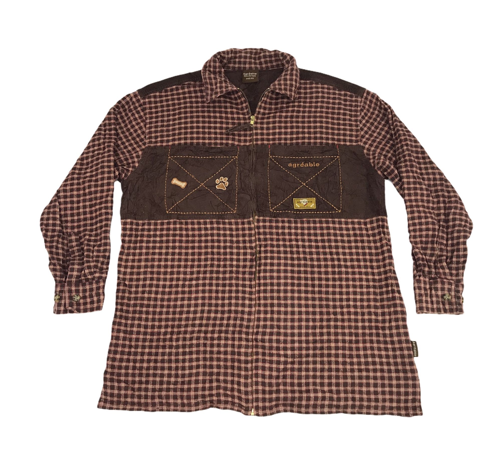 Vintage Agreable Collection Flannel Style Jacket Square
