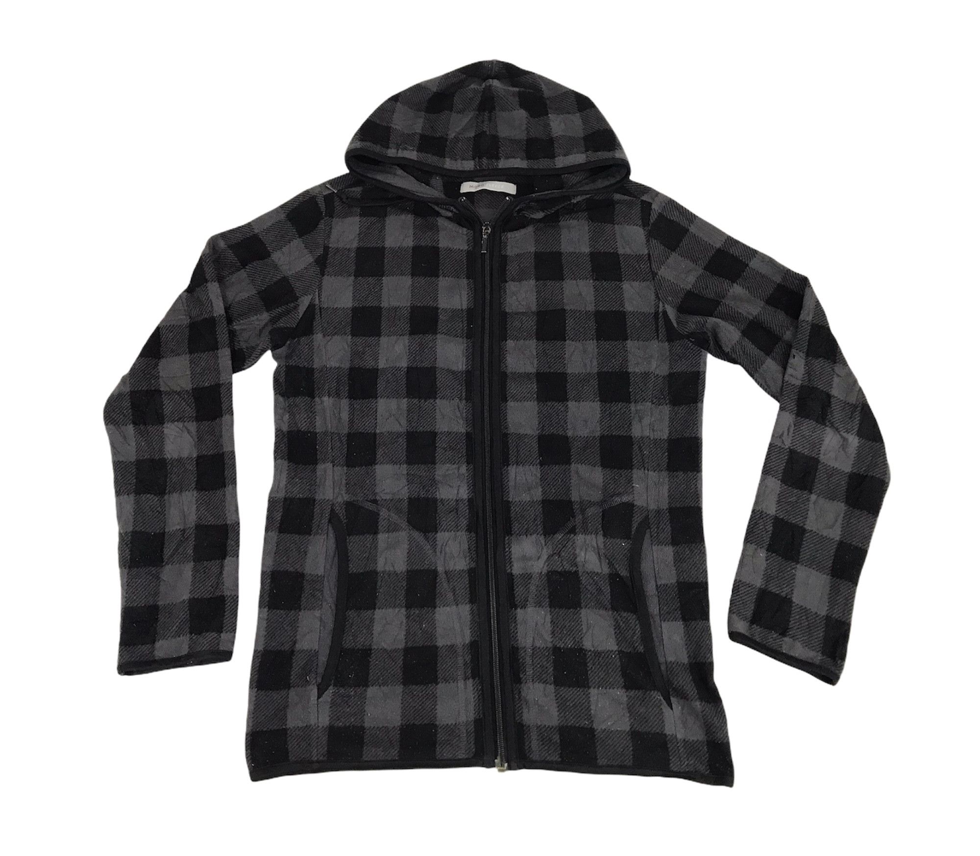 image of Hype Vintage Style Uniqlo Micro Fleece Hoodie Sweatshirt, Men's (Size Medium)
