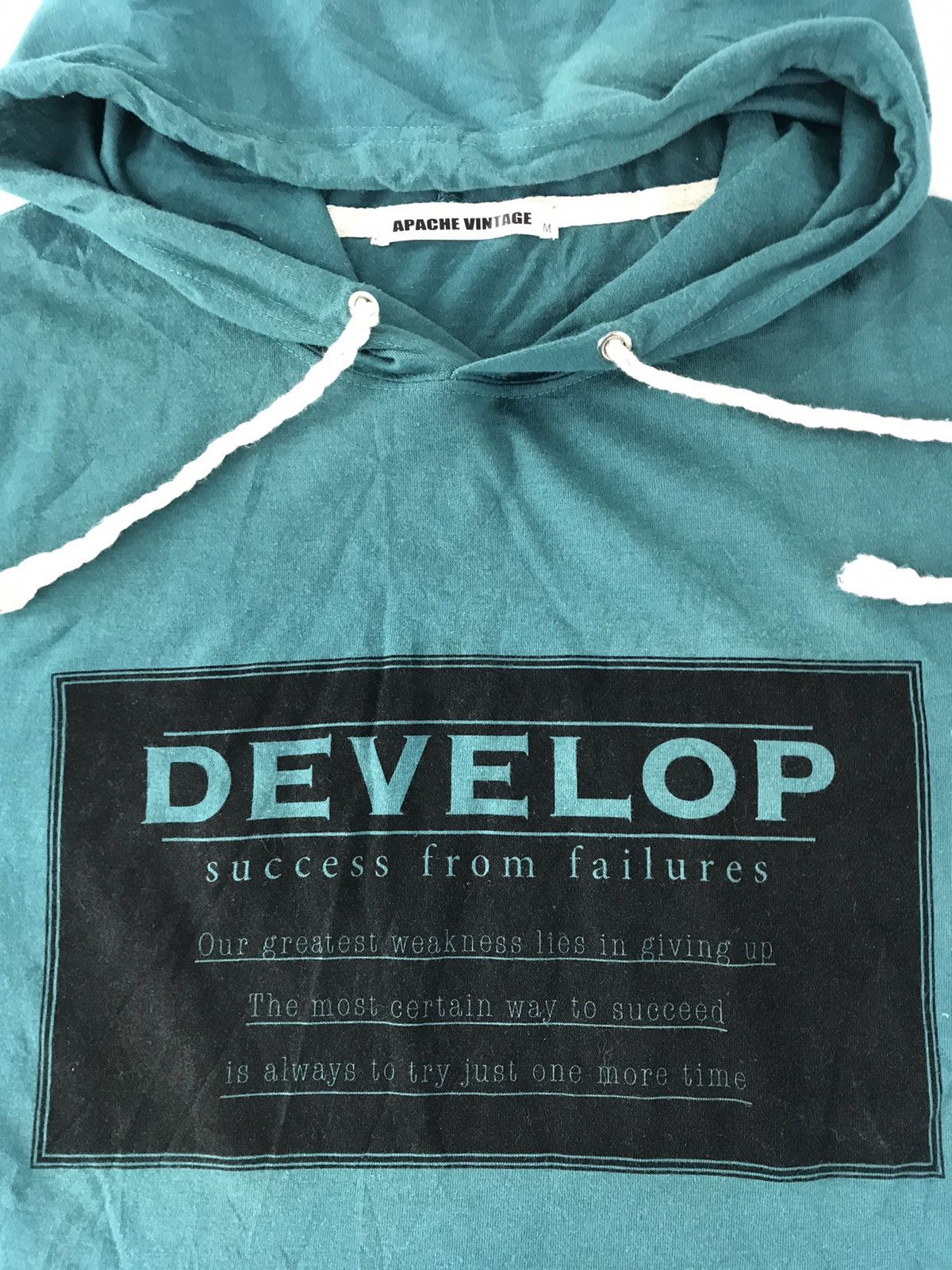 Grailed Apache Vintage Develop From Success Hoodie Tee Y1004J Size M / US 6-8 / IT 42-44 - 2 Thumbnail