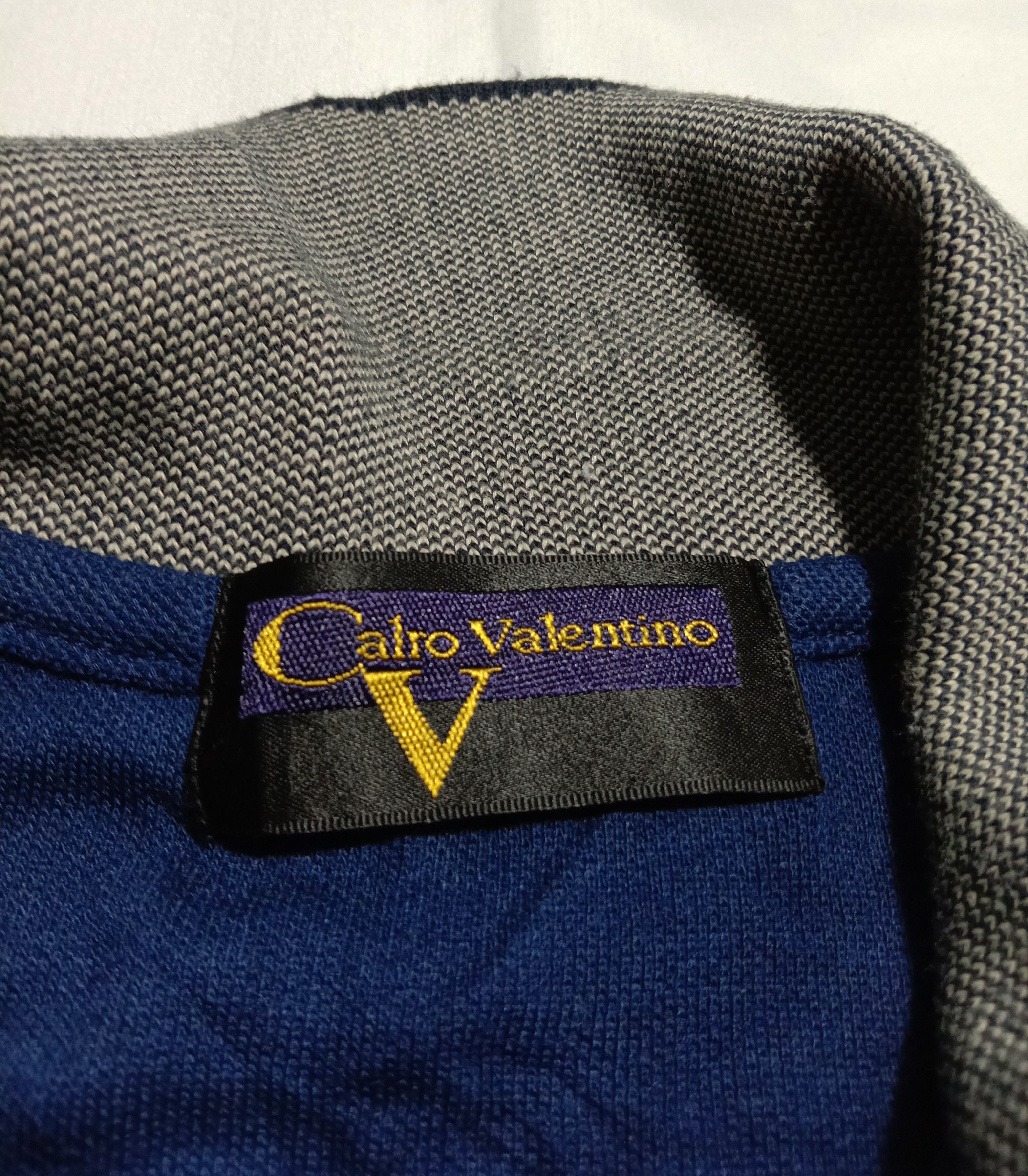Valentino Italian Designer Calro Valentino Sports V Long Sleeve Polos Size US M / EU 48-50 / 2 - 3 Thumbnail