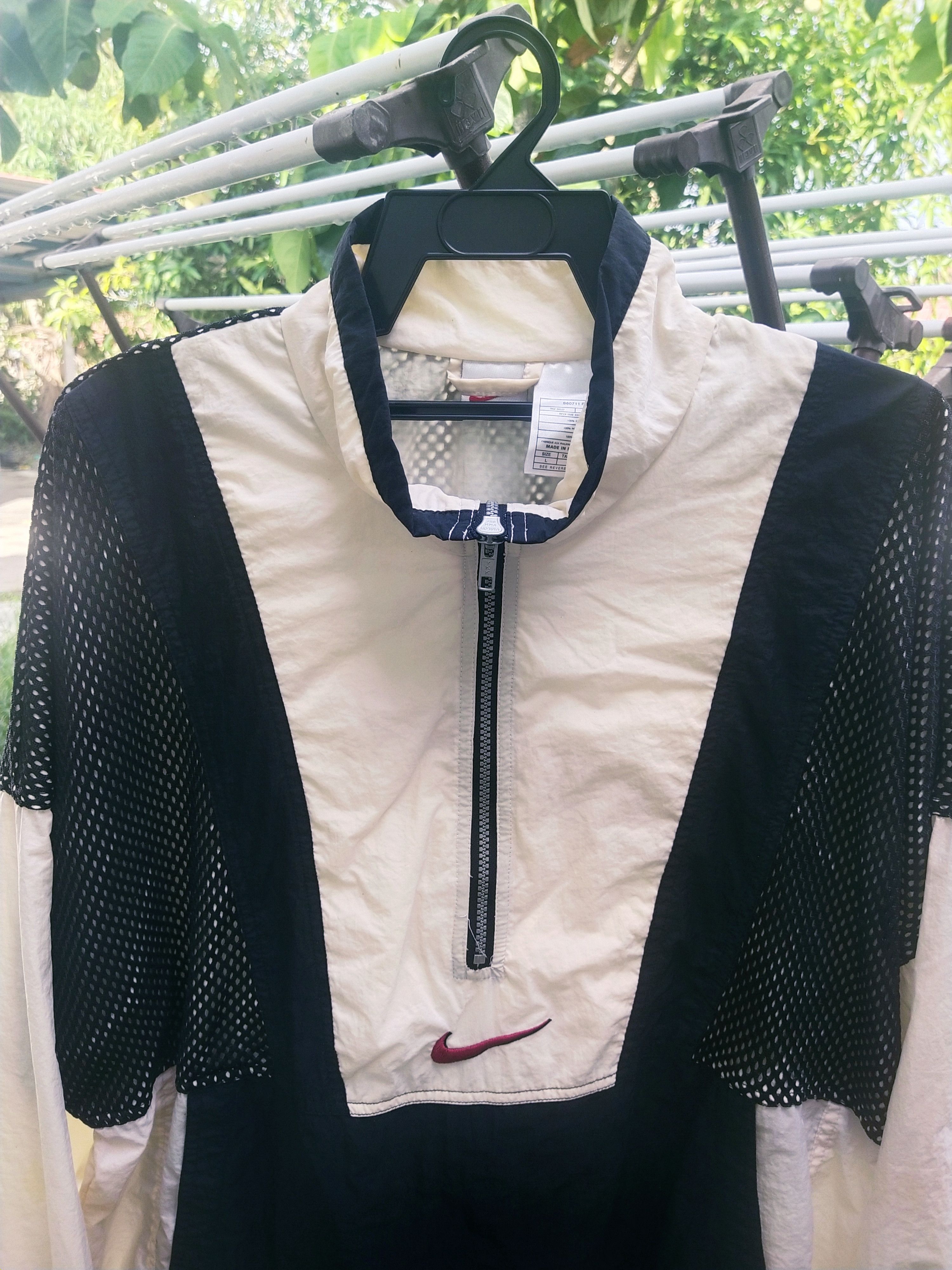 Nike × Vintage 🔥 Vintage Nike Swoosh Windbreaker Pullover Size US L / EU 52-54 / 3 - 2 Thumbnail