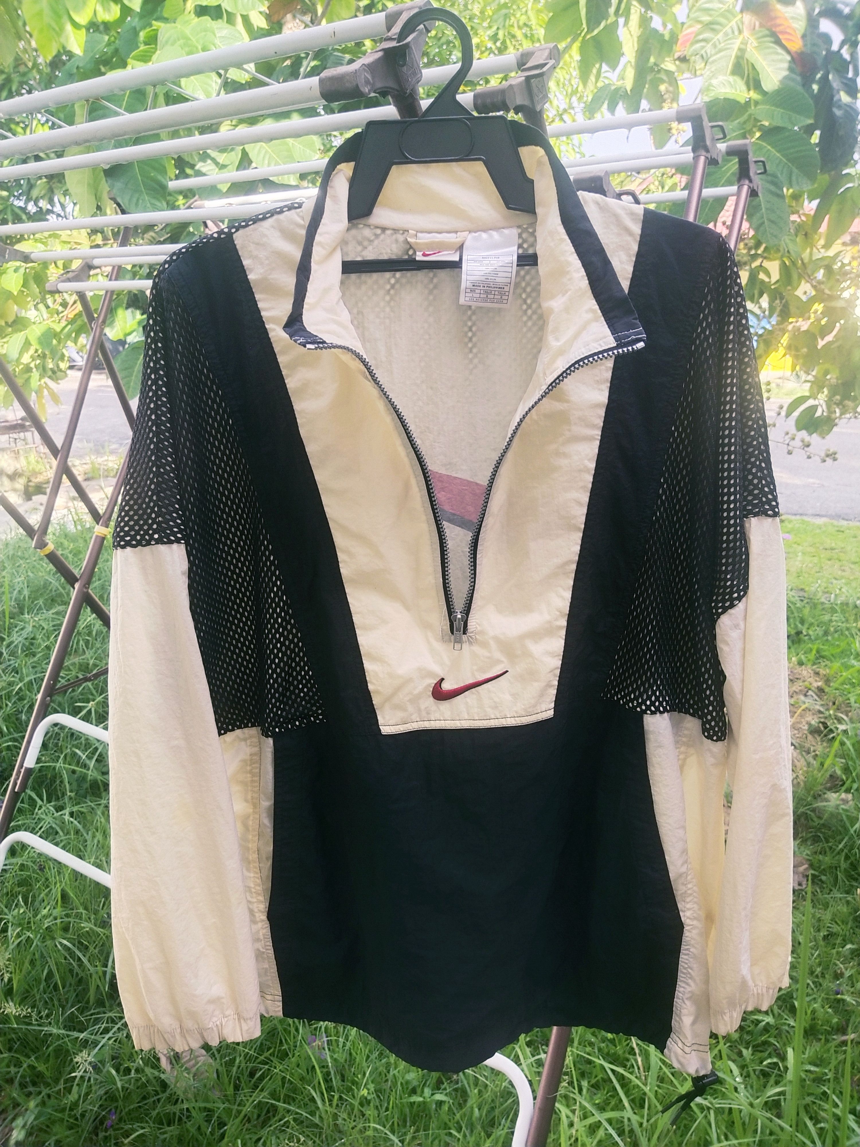 Nike × Vintage 🔥 Vintage Nike Swoosh Windbreaker Pullover Size US L / EU 52-54 / 3 - 7 Thumbnail