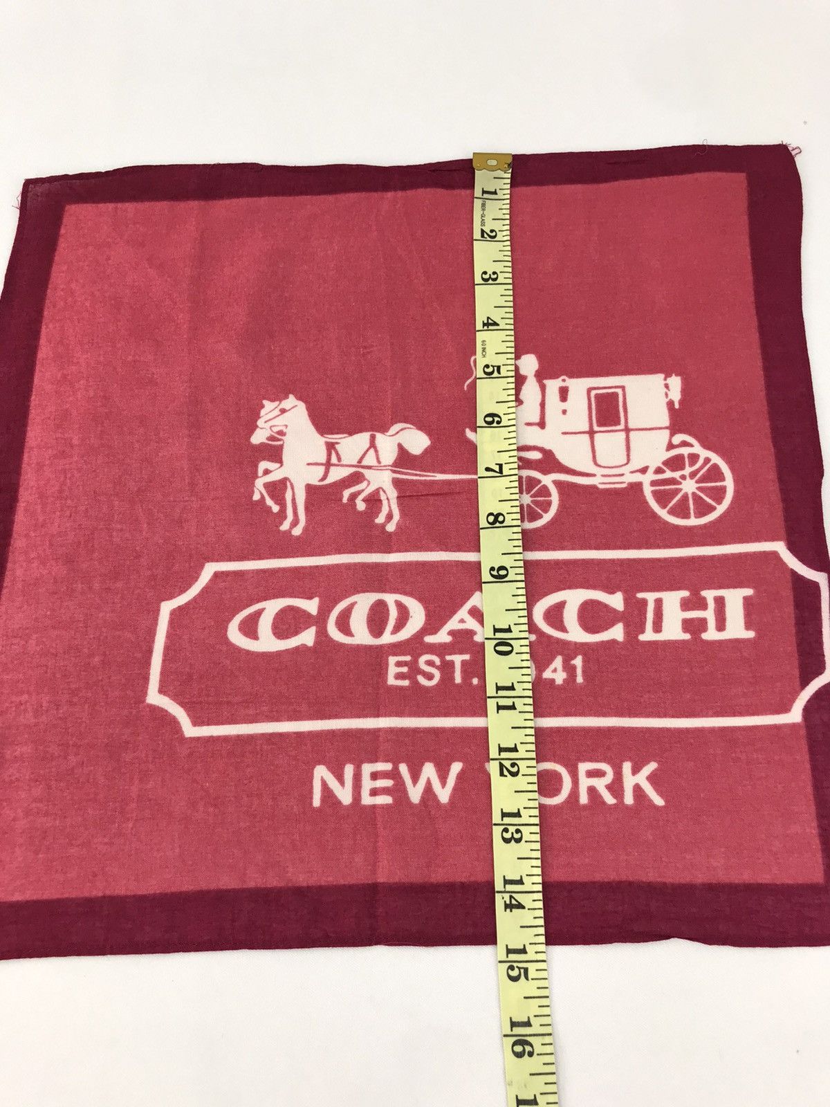 Coach × Vintage Vintage Coach New York Big Logo Design Handkerchief Luxury Size ONE SIZE - 5 Thumbnail