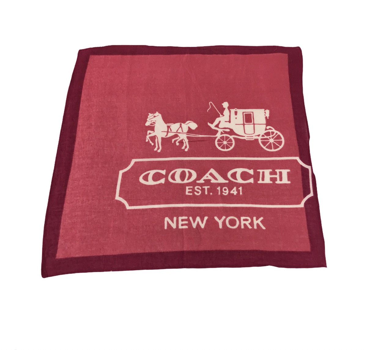 Coach × Vintage Vintage Coach New York Big Logo Design Handkerchief Luxury Size ONE SIZE - 3 Thumbnail