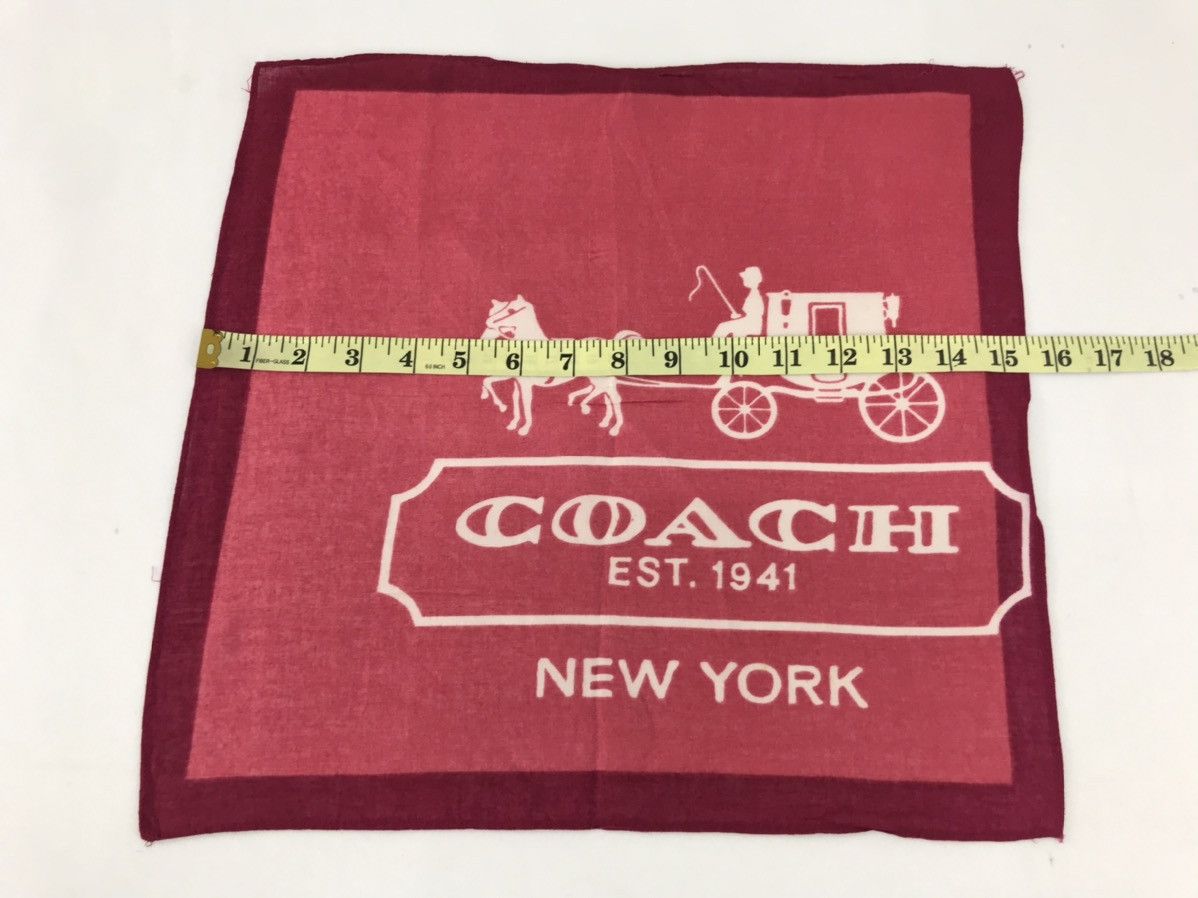 Coach × Vintage Vintage Coach New York Big Logo Design Handkerchief Luxury Size ONE SIZE - 4 Thumbnail