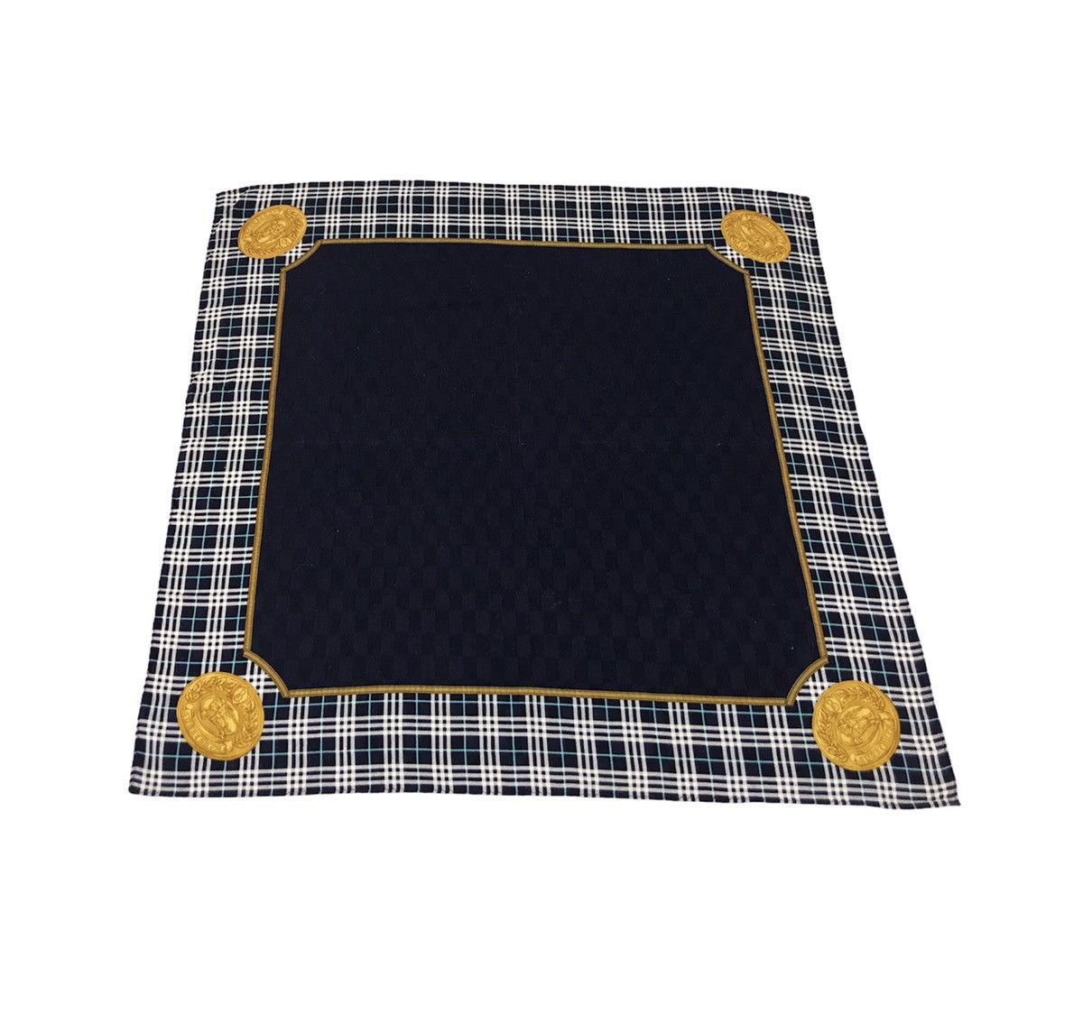 Burberry × Vintage Vintage Burberrys Handkerchief Pocket Square Plaid Checked Size ONE SIZE - 3 Thumbnail