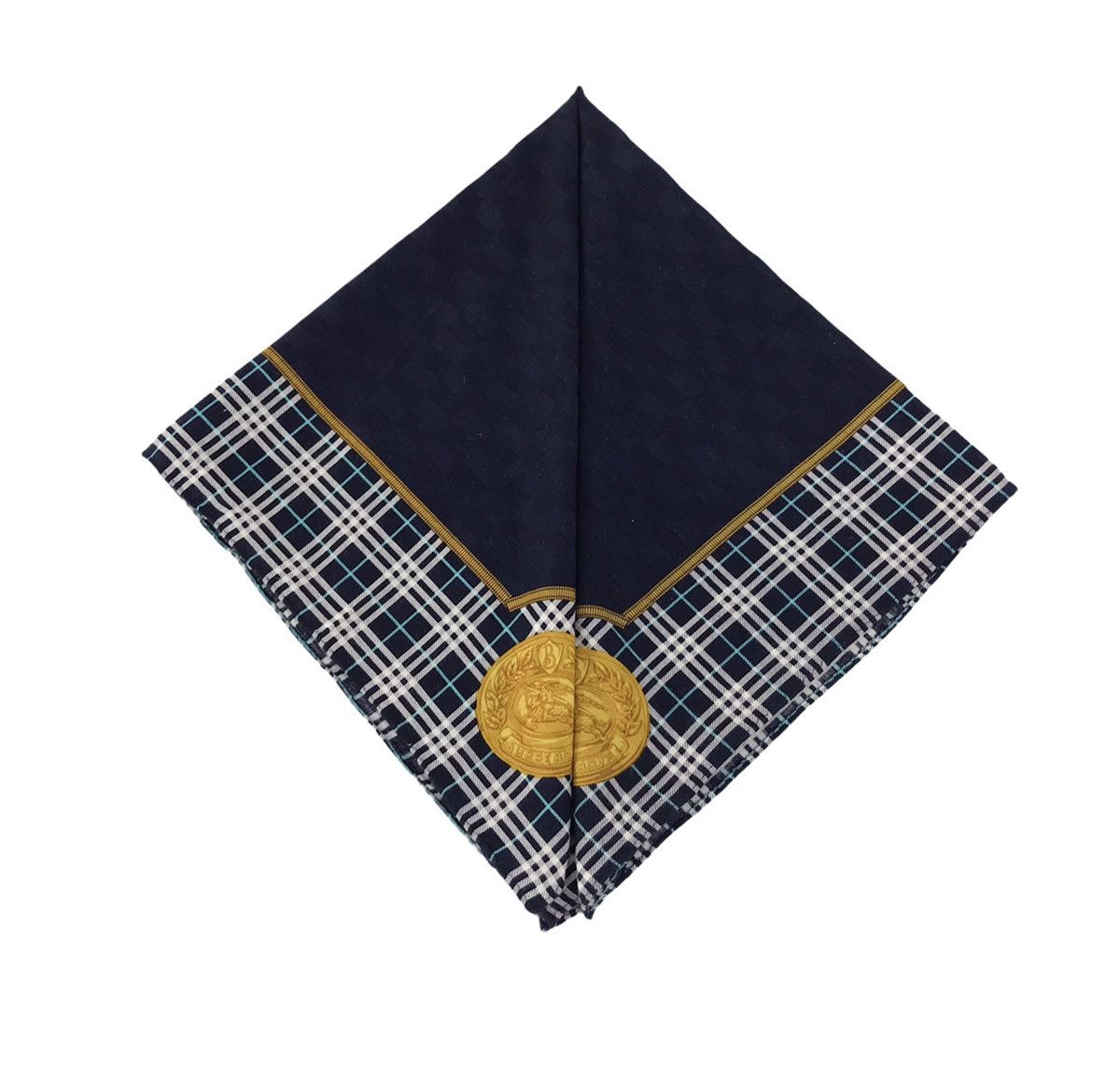 Burberry × Vintage Vintage Burberrys Handkerchief Pocket Square Plaid Checked Size ONE SIZE - 2 Thumbnail