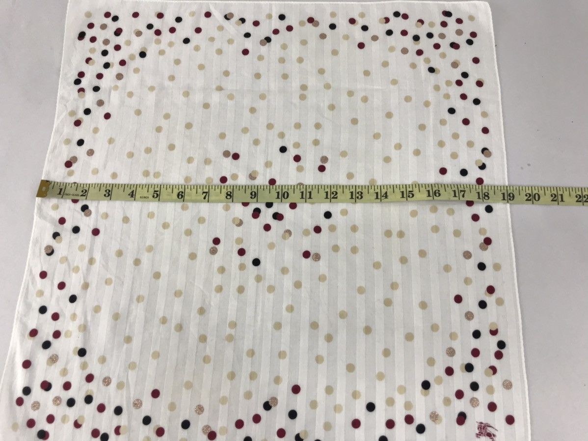 Burberry × Vintage Vintage Burberry Handkerchief Pocket Square Polkadot Design Size ONE SIZE - 4 Thumbnail