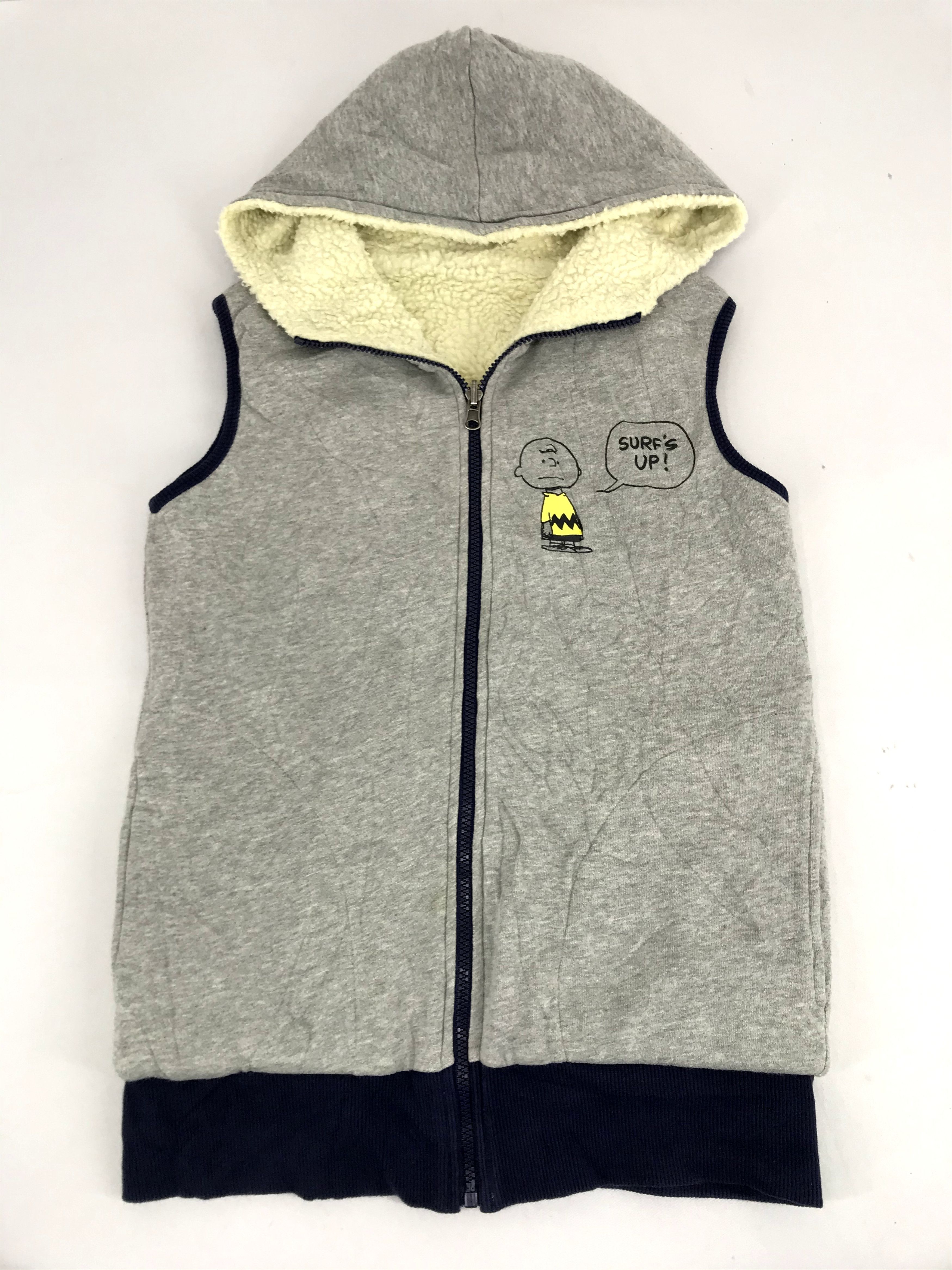 Disney Disney Peanuts Charlie Surf Skate Fleece Sherpa Vest Size US S / EU 44-46 / 1 - 1 Thumbnail
