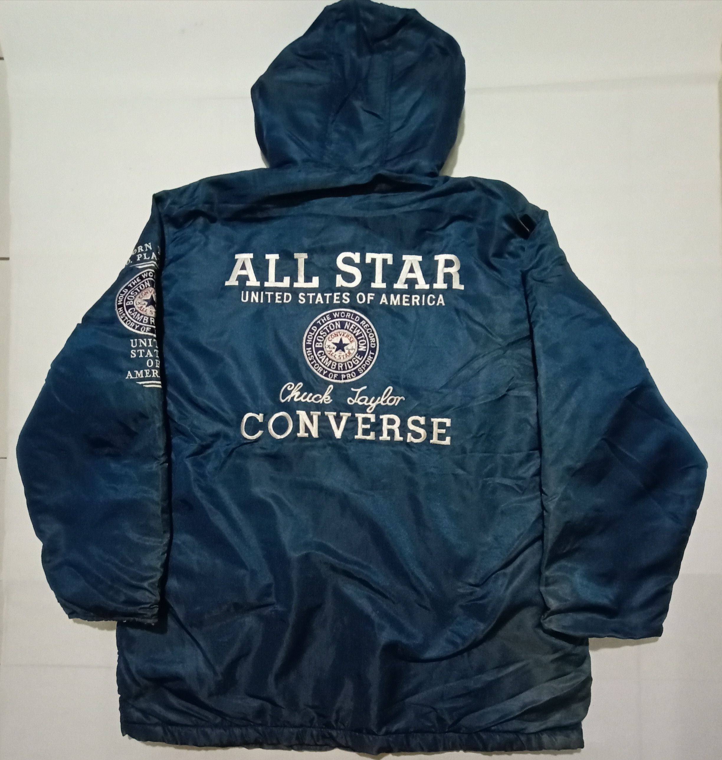 image of Converse All Stars Embroidery Logo Sherpa Jacket Heavy, Men's (Size Large)