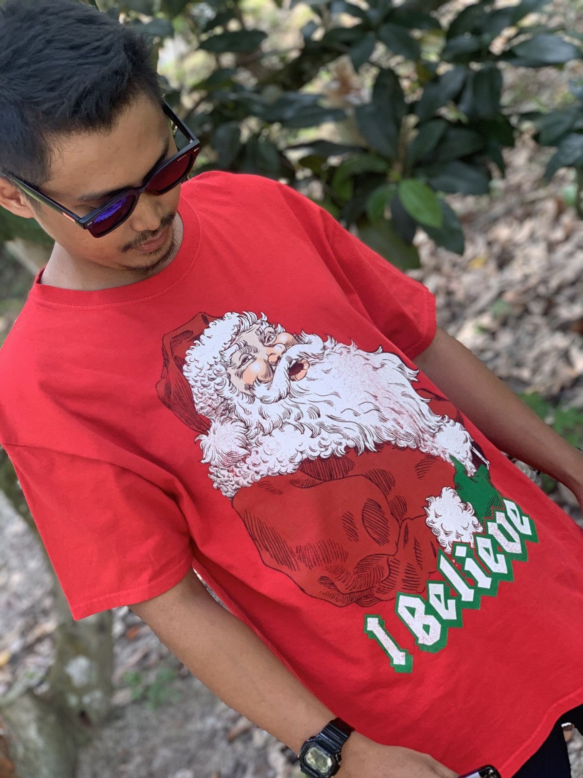 Other Santa merry christmas red tshirt tee Size US L / EU 52-54 / 3 - 3 Thumbnail