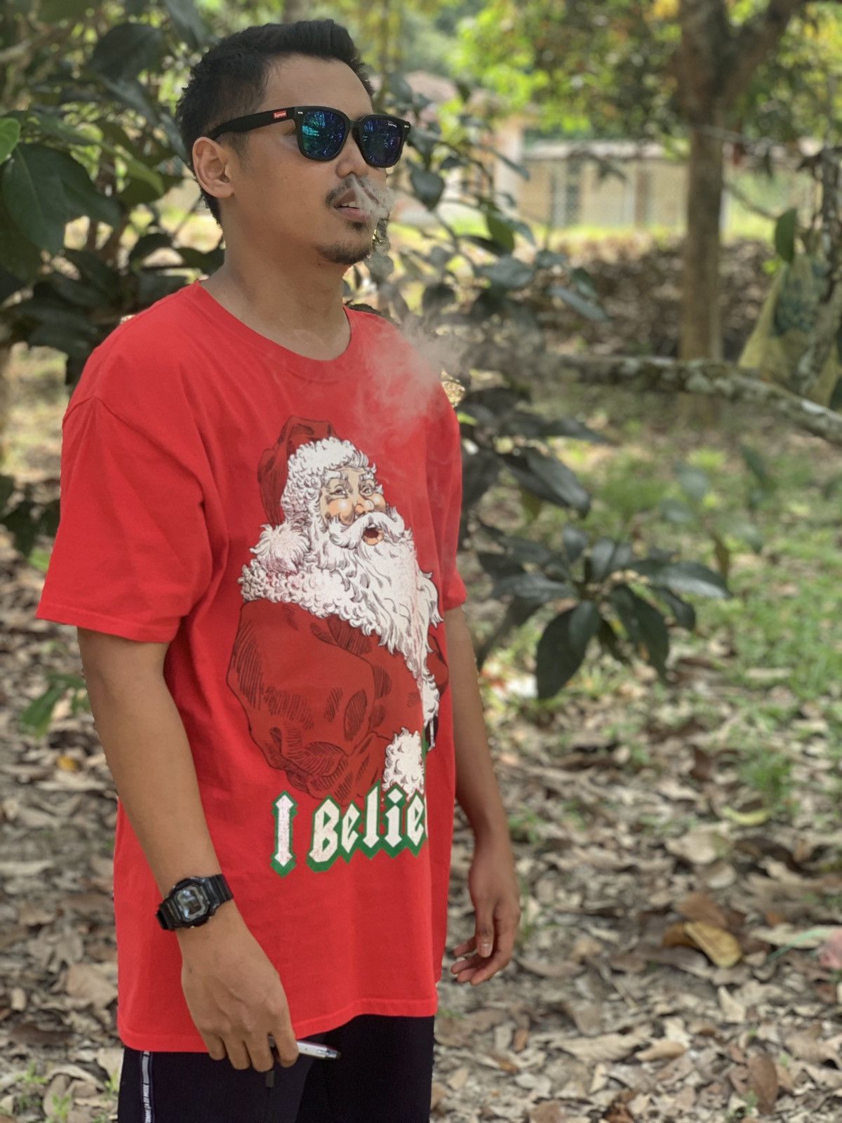 Other Santa merry christmas red tshirt tee Size US L / EU 52-54 / 3 - 6 Thumbnail