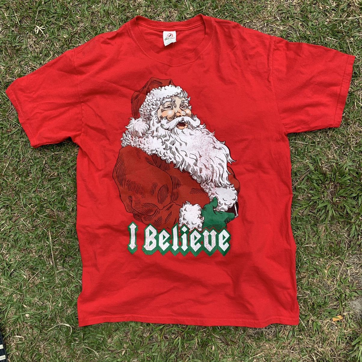 Other Santa merry christmas red tshirt tee Size US L / EU 52-54 / 3 - 12 Thumbnail