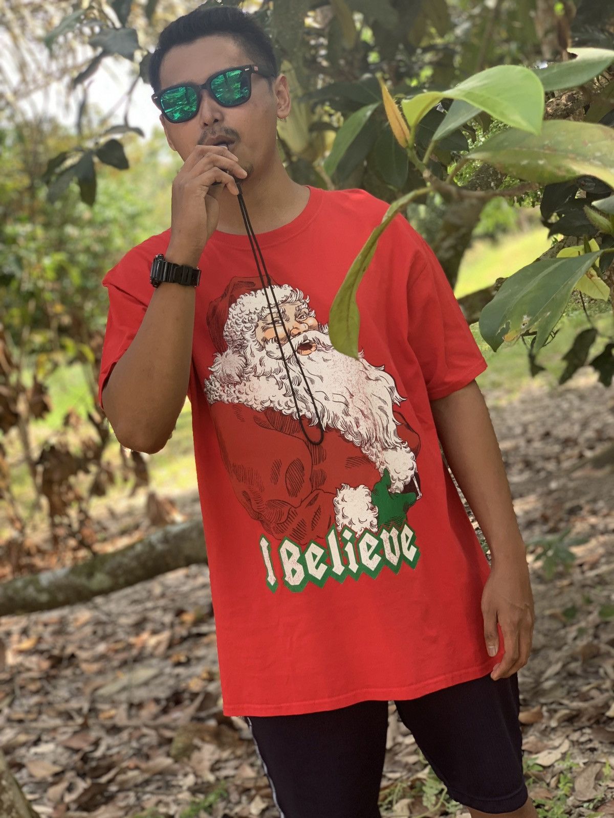 Other Santa merry christmas red tshirt tee Size US L / EU 52-54 / 3 - 1 Thumbnail