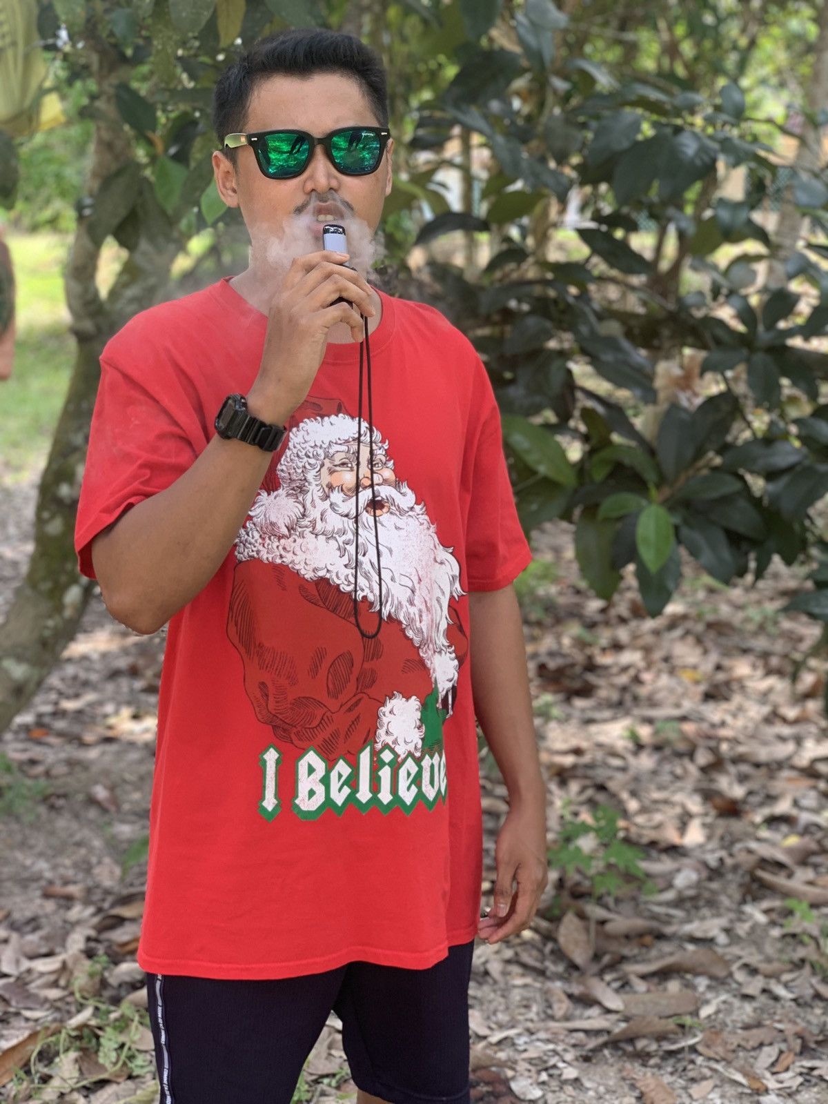 Other Santa merry christmas red tshirt tee Size US L / EU 52-54 / 3 - 4 Thumbnail