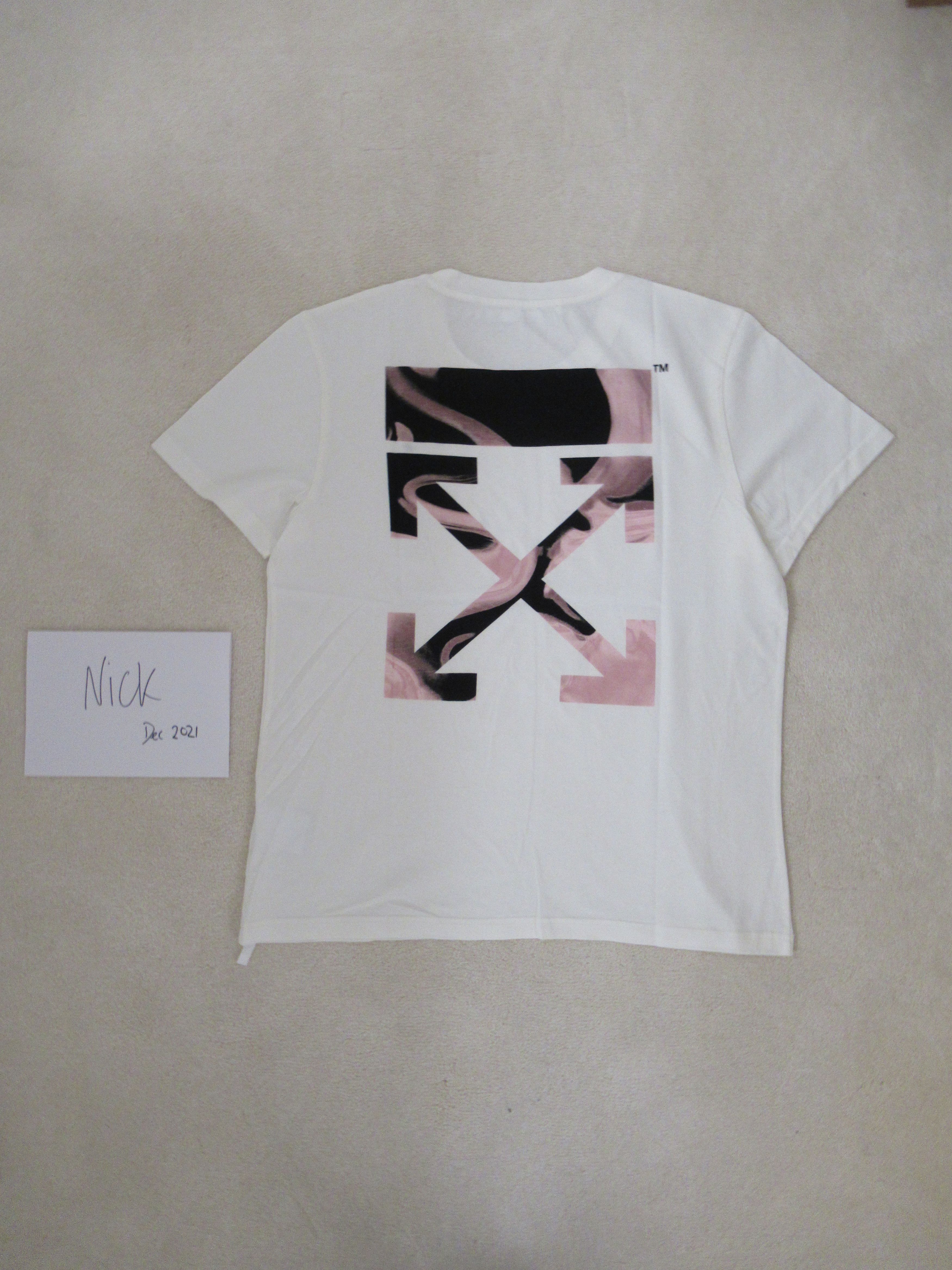 image of Off White Liquid Pink Arrow Virgil , Women's (Size 2XL)