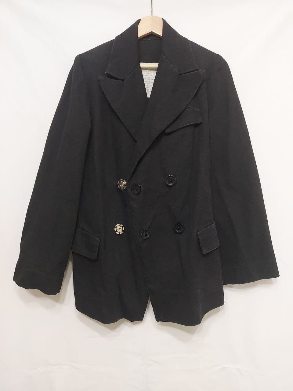 image of Maison Margiela Fw94 Aw94 A Doll's Wardrobe Double Breasted Jacket in Black, Men's (Size Medium)