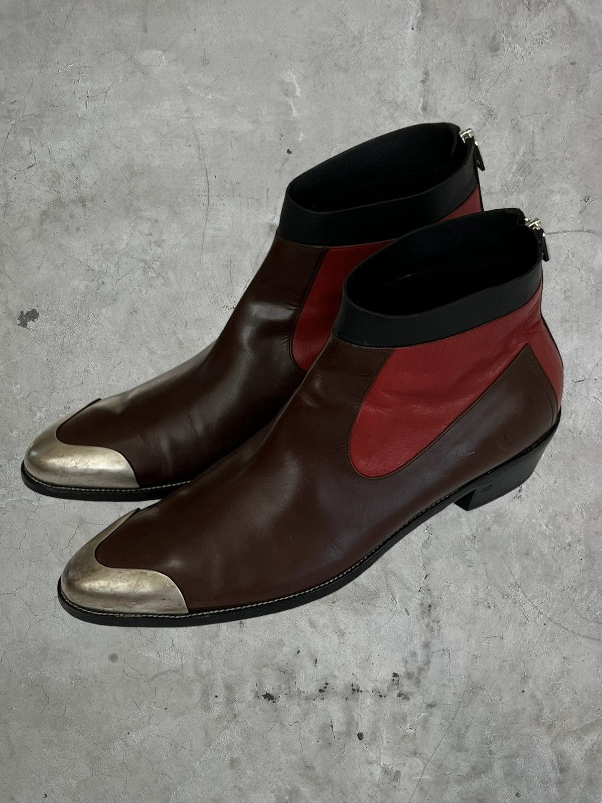 Balenciaga Balenciaga Metal Toe Back Zip Boots Size US 10 / EU 43 - 2 Thumbnail