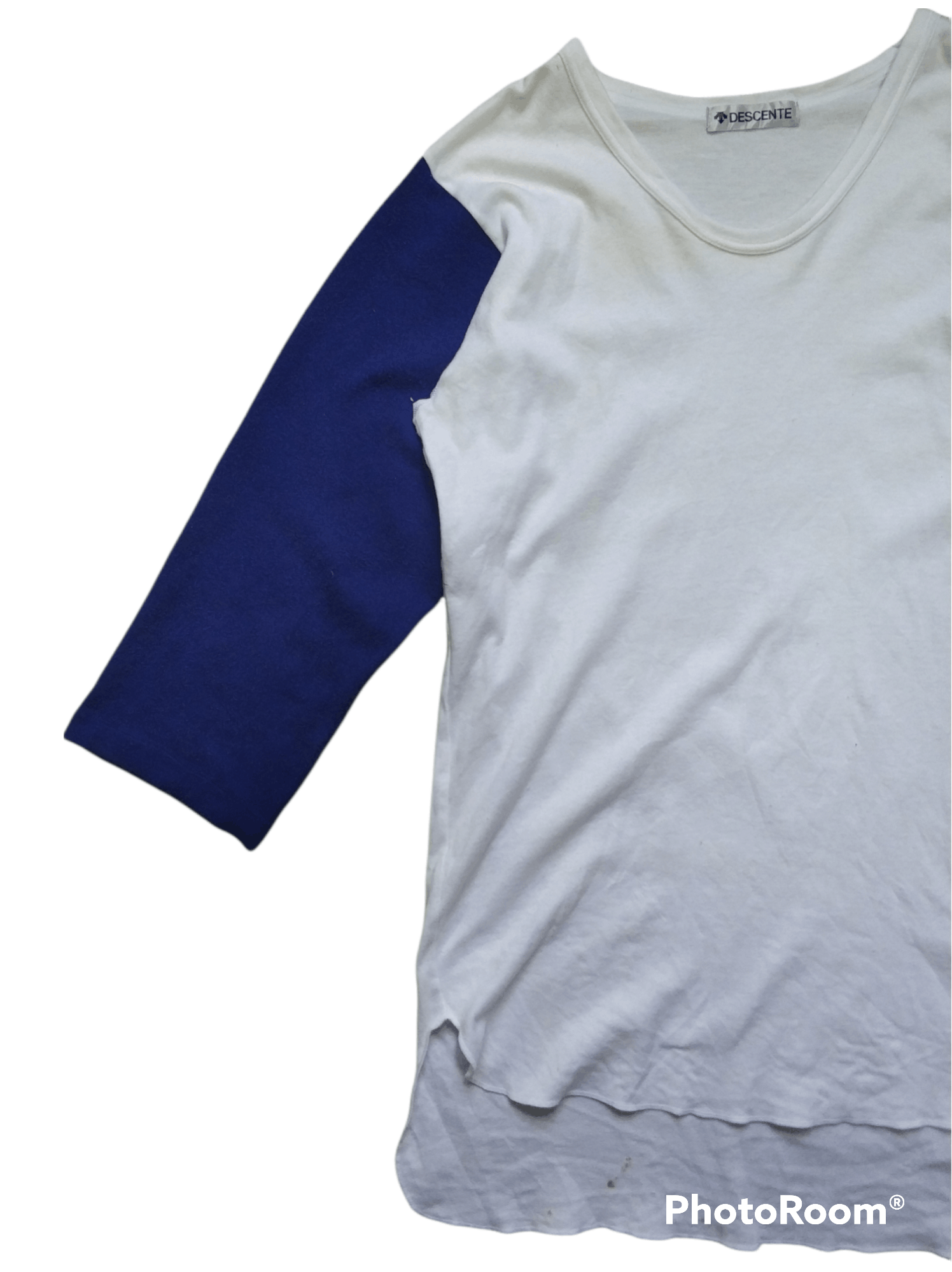 Descente 🔥Vintage Single Stitch Descente Blue Raglan Baseball Tees Size US S / EU 44-46 / 1 - 3 Thumbnail