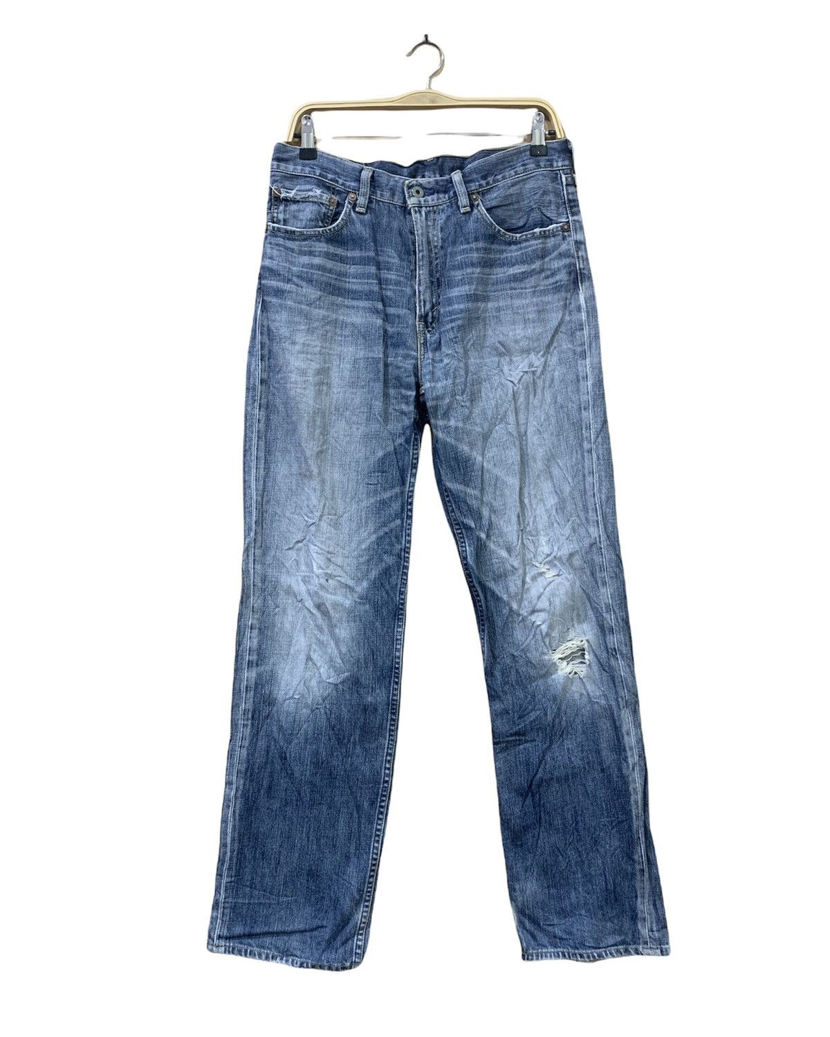 Levi's × Levi's Vintage Clothing × Vintage LEVIS 502 33x33 Vintag 90s Stonewash Blue Indigo Denim Jean Size US 32 / EU 48 - 1 Thumbnail