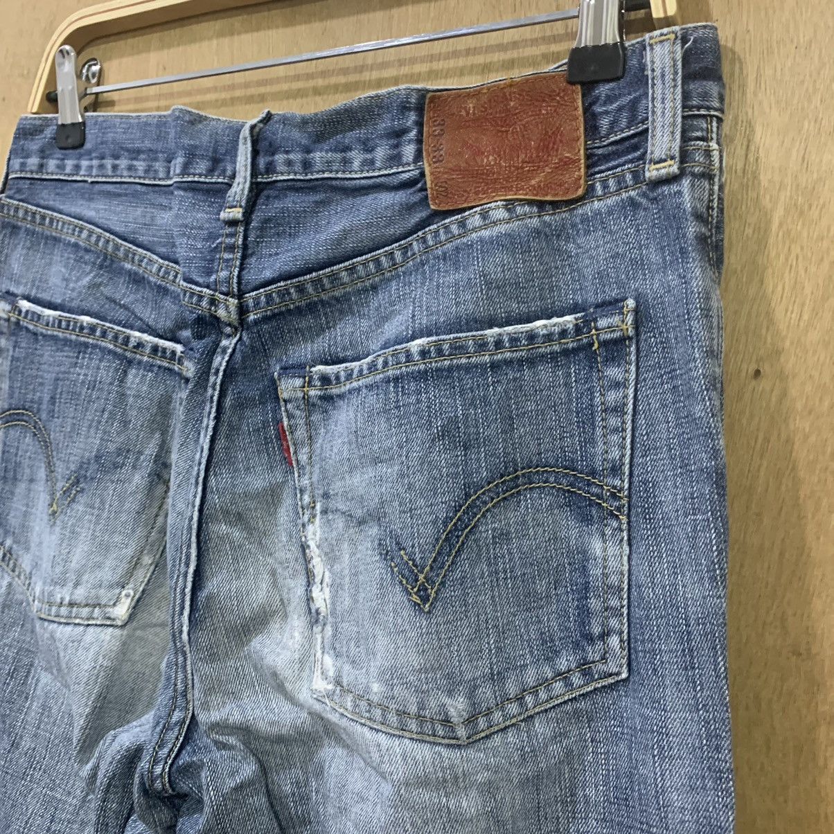 Levi's × Levi's Vintage Clothing × Vintage LEVIS 502 33x33 Vintag 90s Stonewash Blue Indigo Denim Jean Size US 32 / EU 48 - 14 Thumbnail