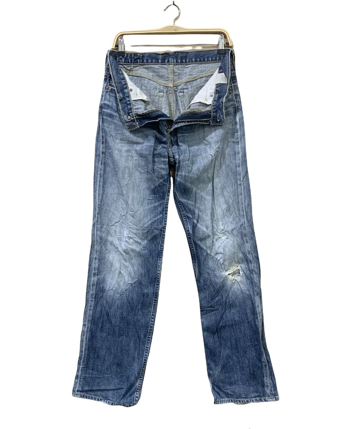 Levi's × Levi's Vintage Clothing × Vintage LEVIS 502 33x33 Vintag 90s Stonewash Blue Indigo Denim Jean Size US 32 / EU 48 - 3 Thumbnail