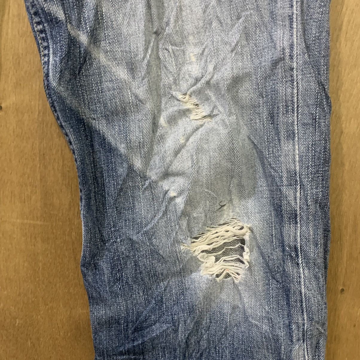 Levi's × Levi's Vintage Clothing × Vintage LEVIS 502 33x33 Vintag 90s Stonewash Blue Indigo Denim Jean Size US 32 / EU 48 - 8 Thumbnail