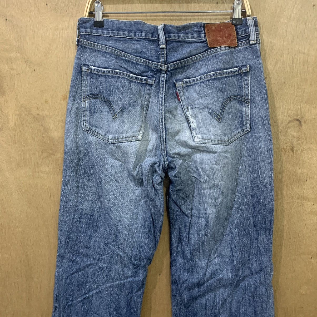 Levi's × Levi's Vintage Clothing × Vintage LEVIS 502 33x33 Vintag 90s Stonewash Blue Indigo Denim Jean Size US 32 / EU 48 - 11 Thumbnail