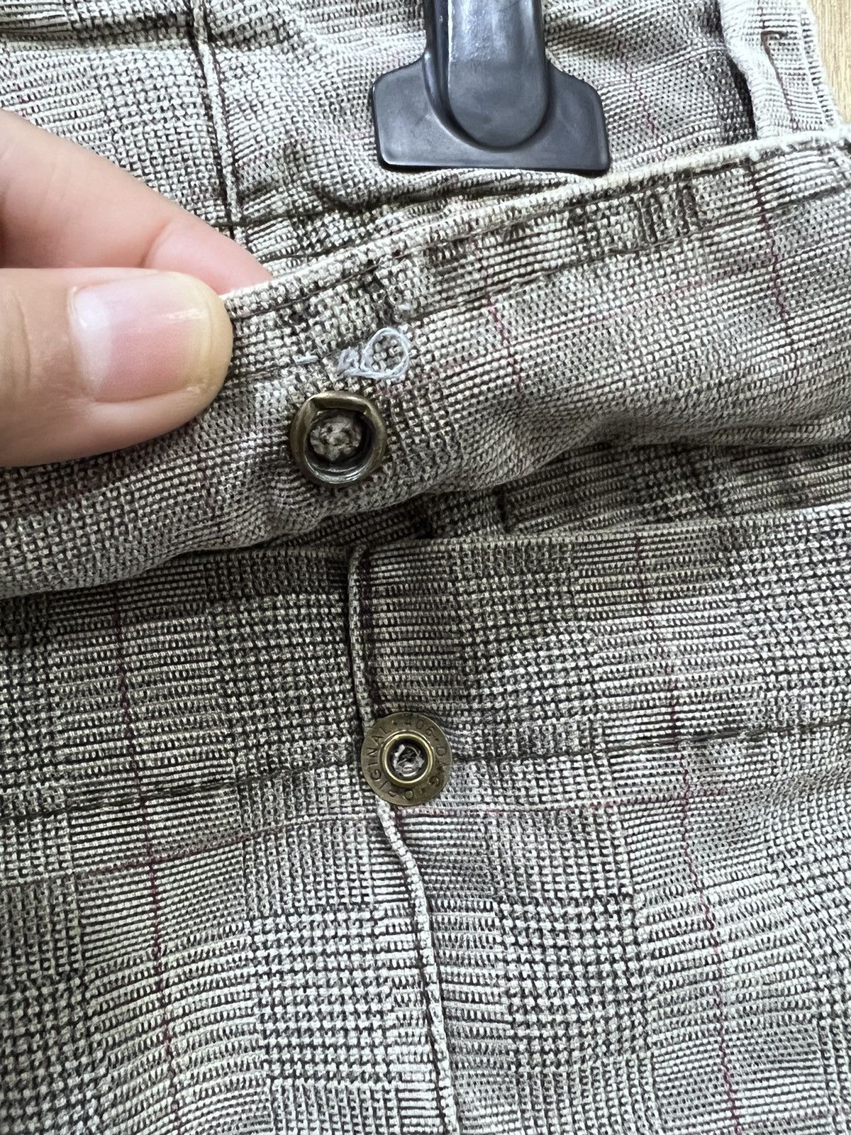 Japanese Brand 2ND HAND GARMENT Glen Plaid 3D Baggy Multipocket Cargo Pant Size US 36 / EU 52 - 13 Thumbnail